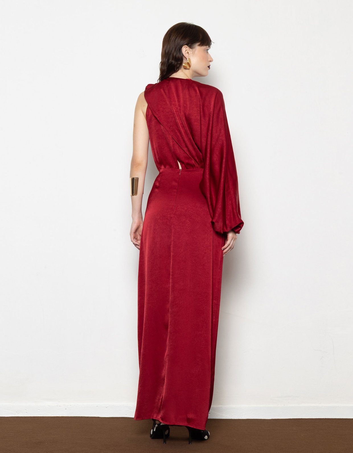 Mallory the label Millie bordeaux dress