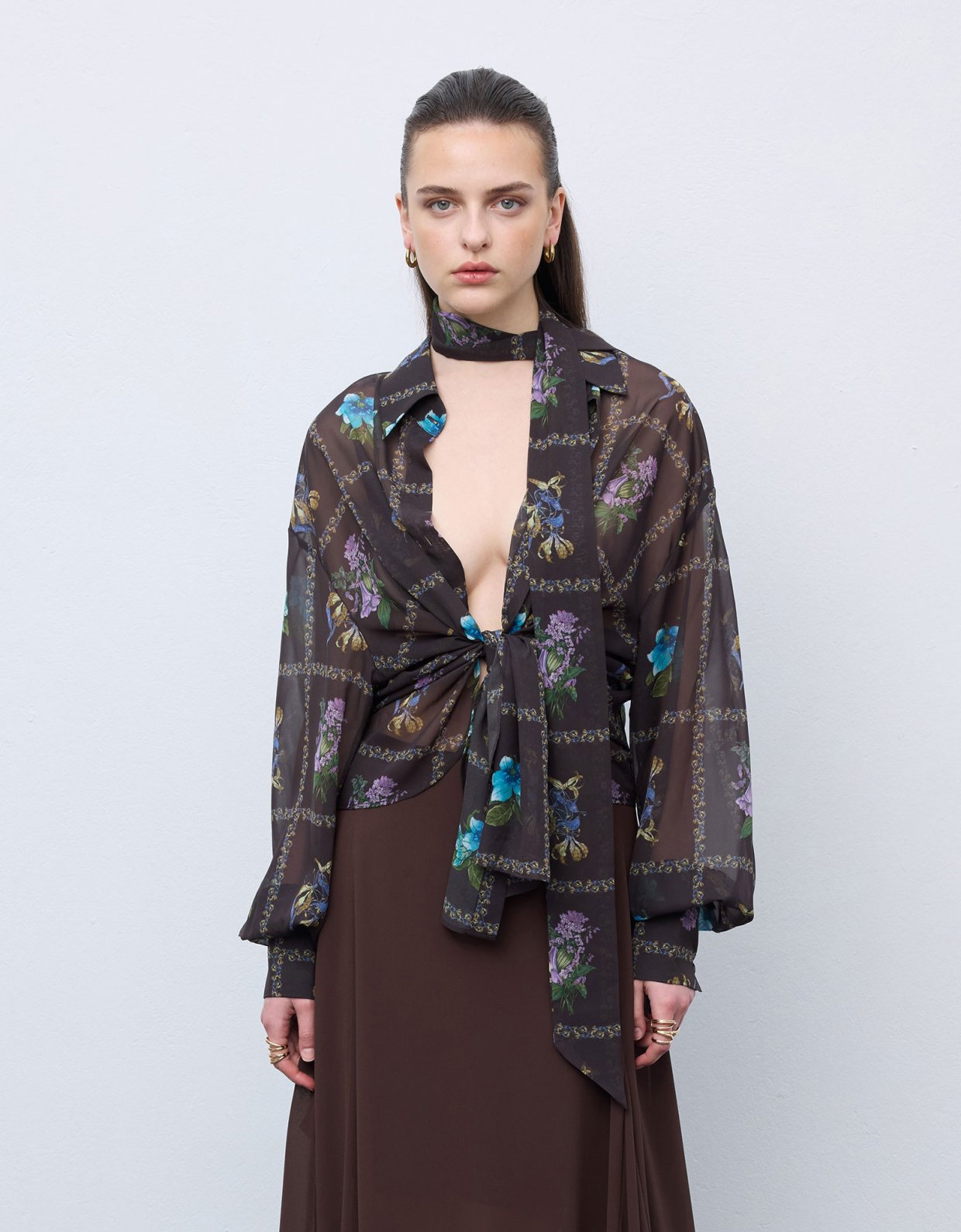 Ciel Concept Mocha blossom shirt