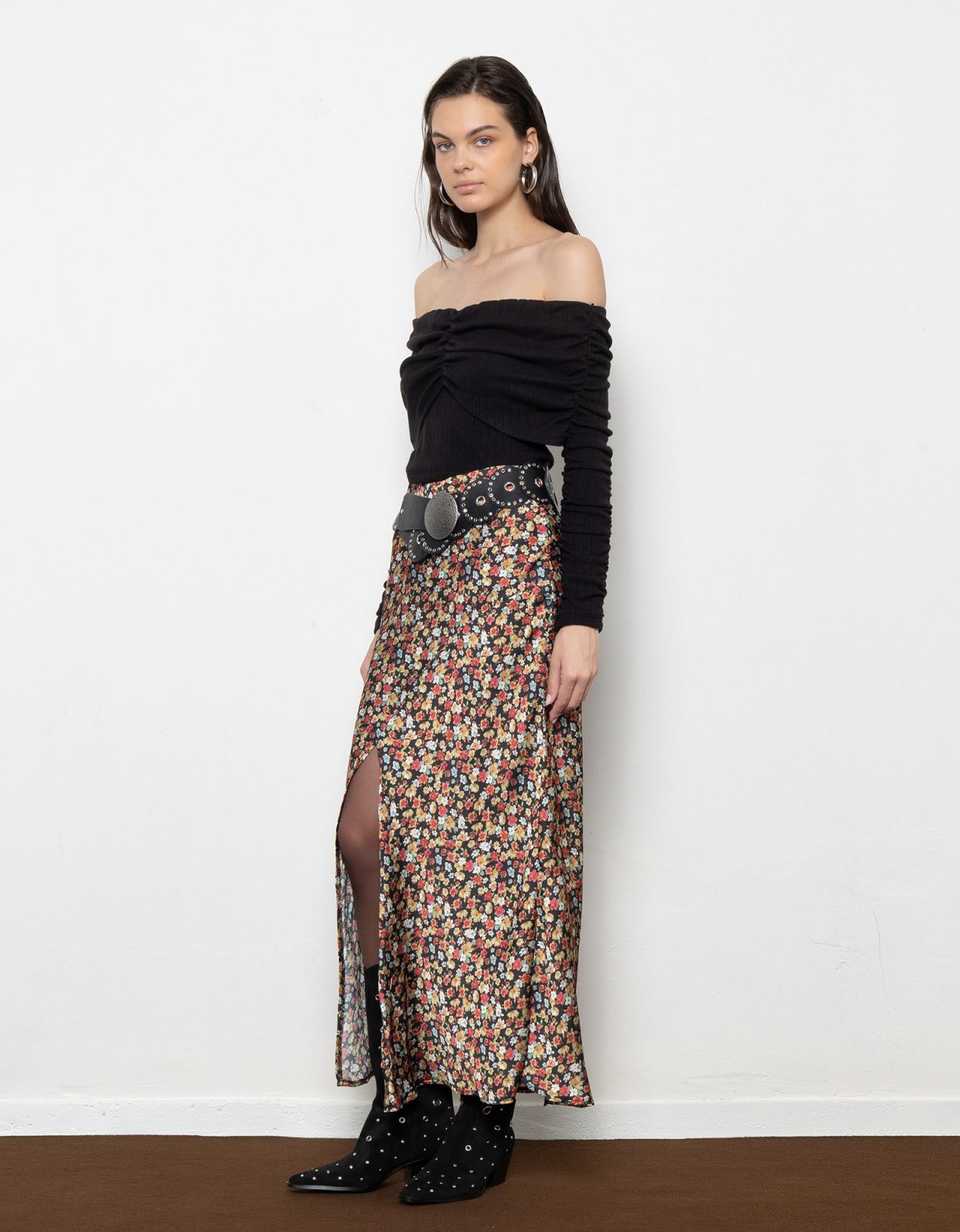 Mallory the label Moonlit skirt floral