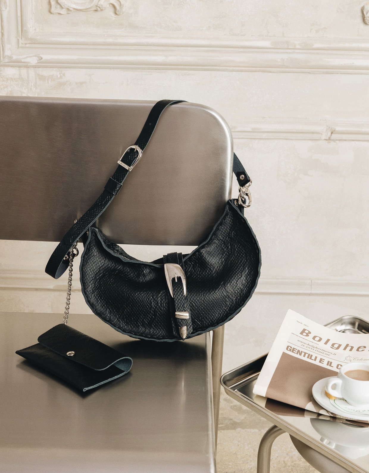 Individual Art Leather More than this bag black nickel