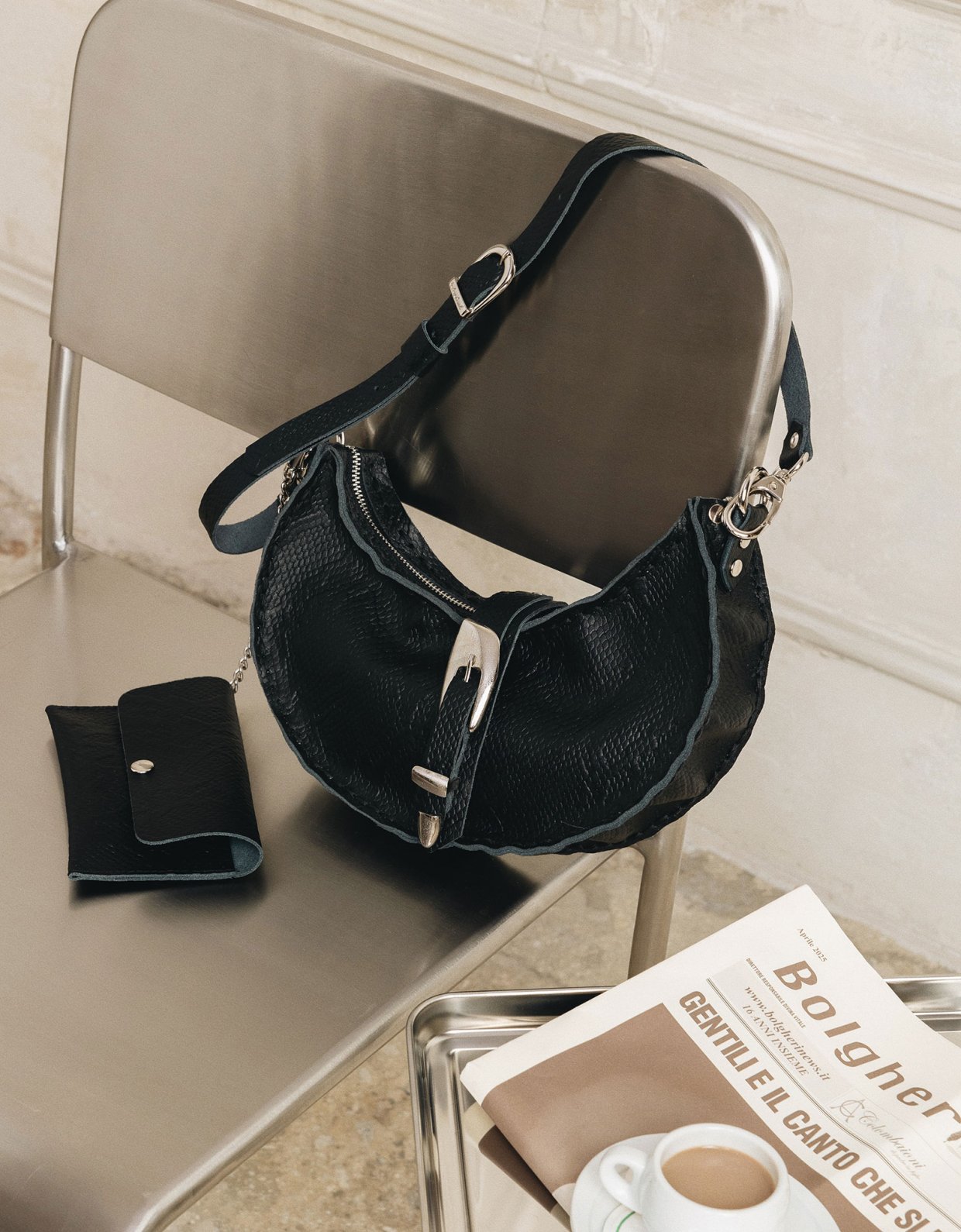 Individual Art Leather More than this bag black nickel