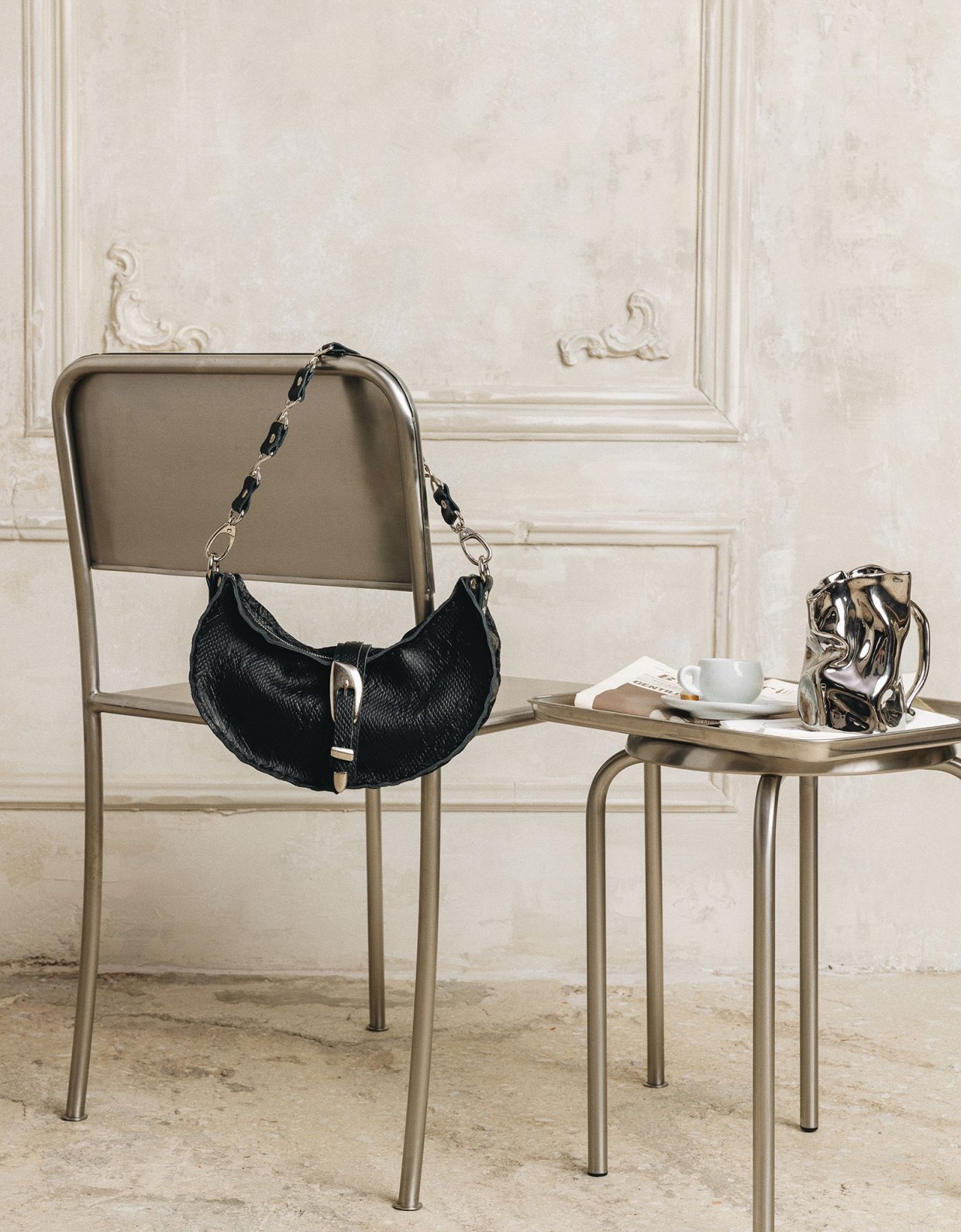 Individual Art Leather More than this bag black nickel