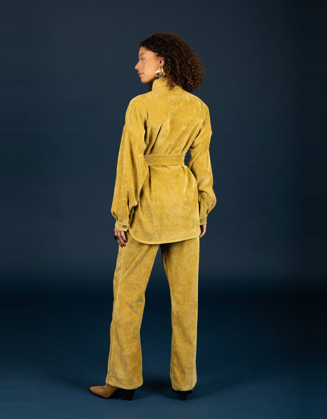 Chaton Morris oversize shirt olive beige