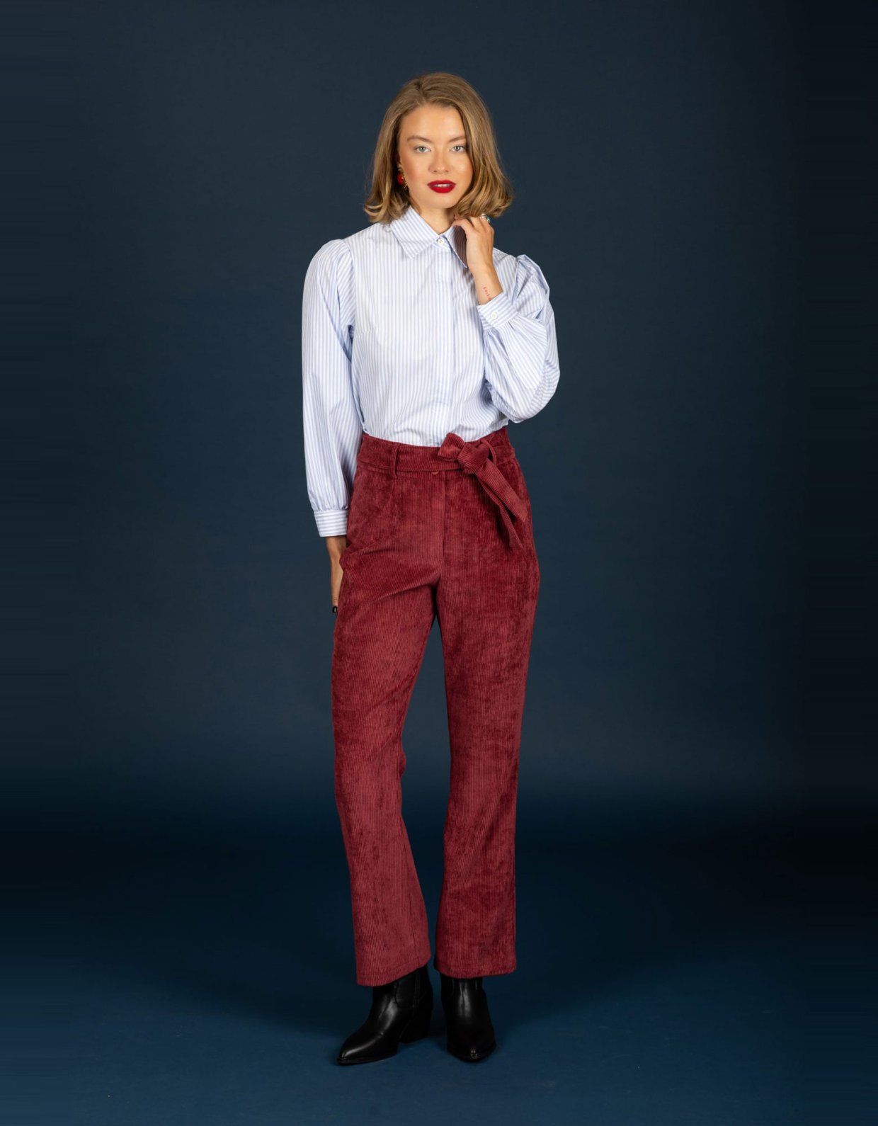 Chaton Morris pants bordeaux