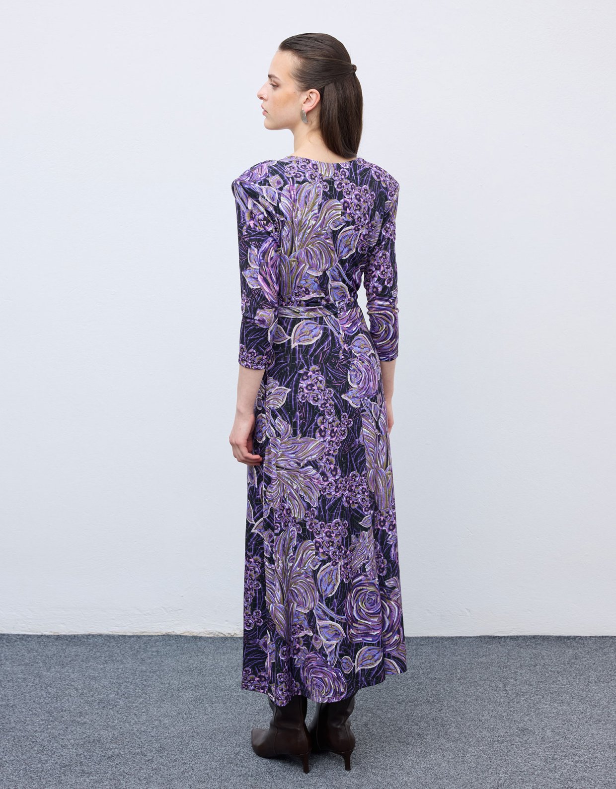 Ciel Concept Mosaic anthesis mauve jersey midi dress