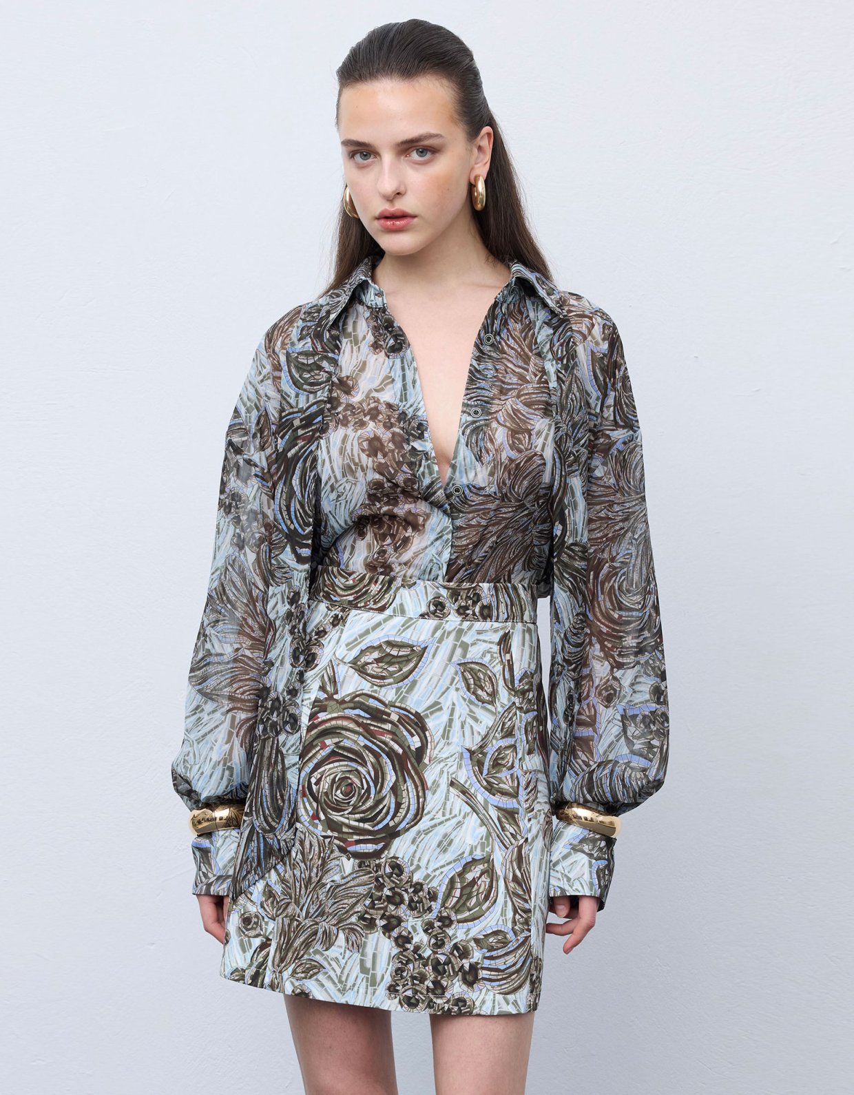 Ciel Concept Mosaic anthesis silver shirt