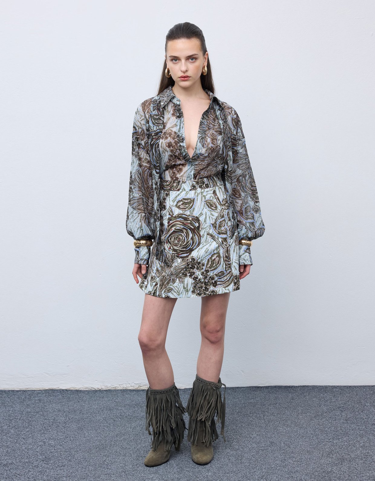 Ciel Concept Mosaic anthesis silver shirt