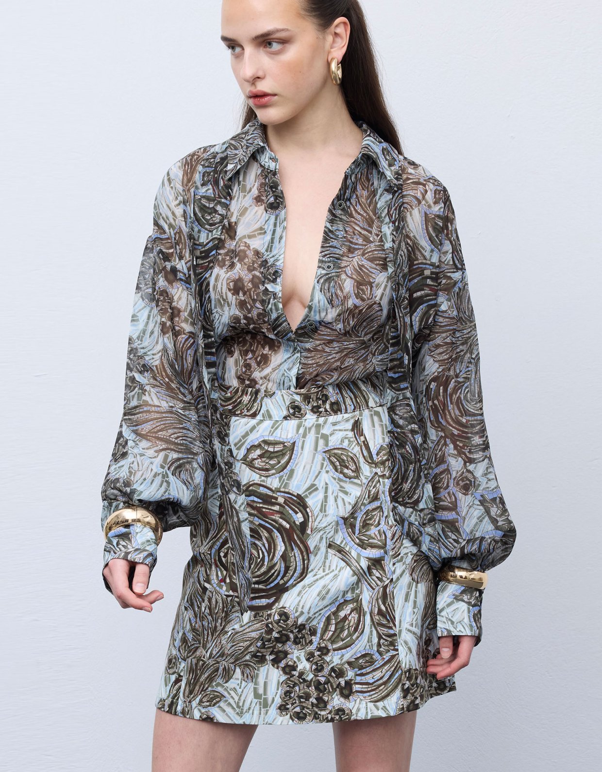 Ciel Concept Mosaic anthesis silver shirt