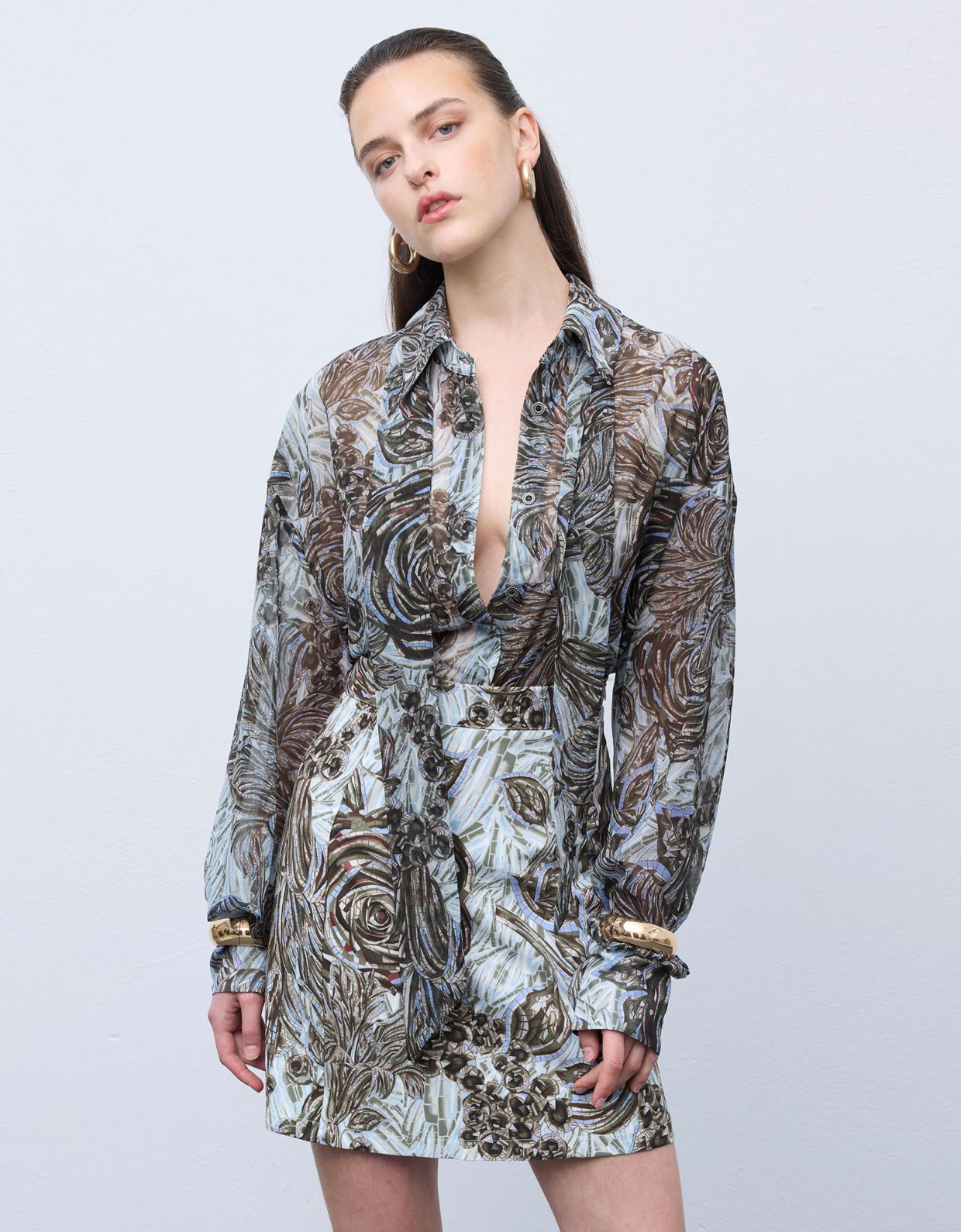 Ciel Concept Mosaic anthesis silver shirt
