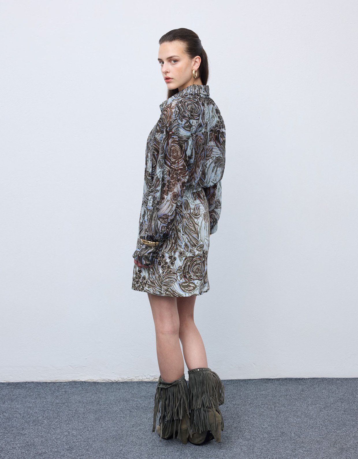Ciel Concept Mosaic anthesis silver shirt