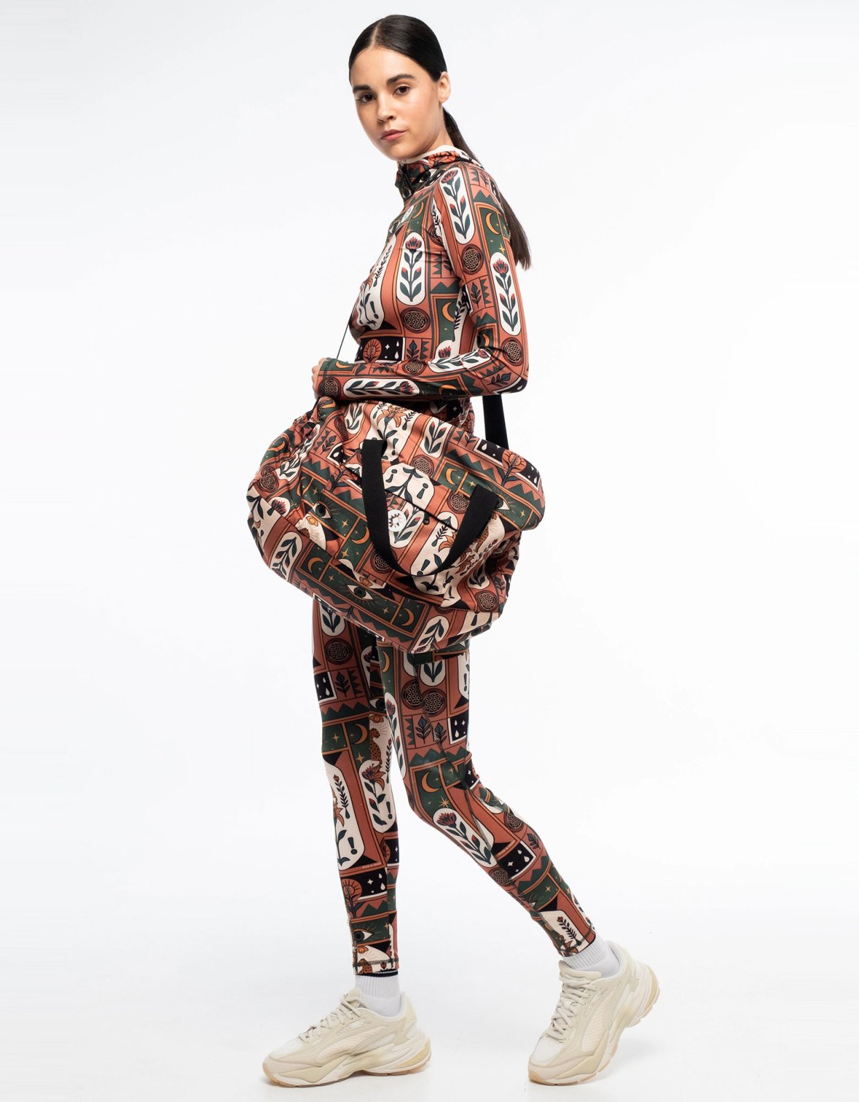Peace and Chaos Mystic bloom sports bag