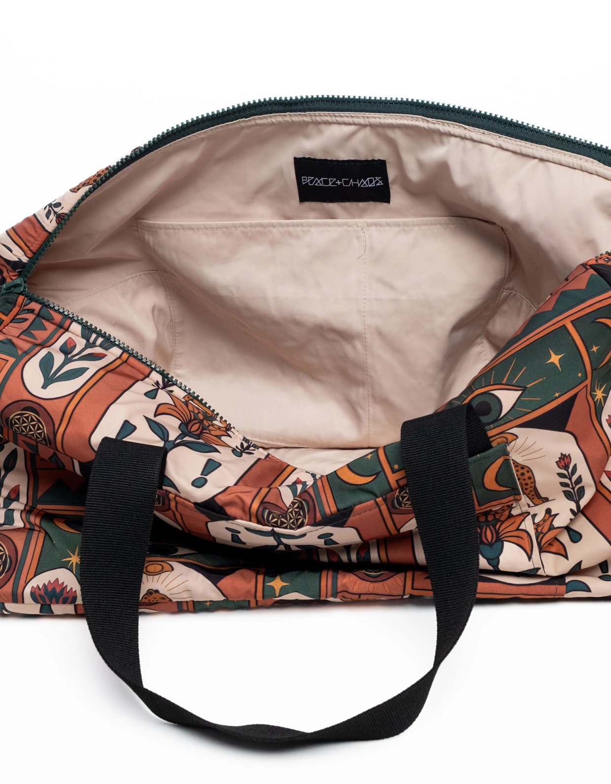Peace and Chaos Mystic bloom sports bag