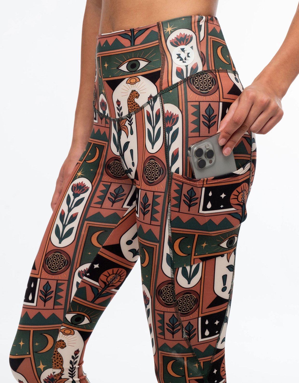 Peace and Chaos Mystic bloom sports leggings