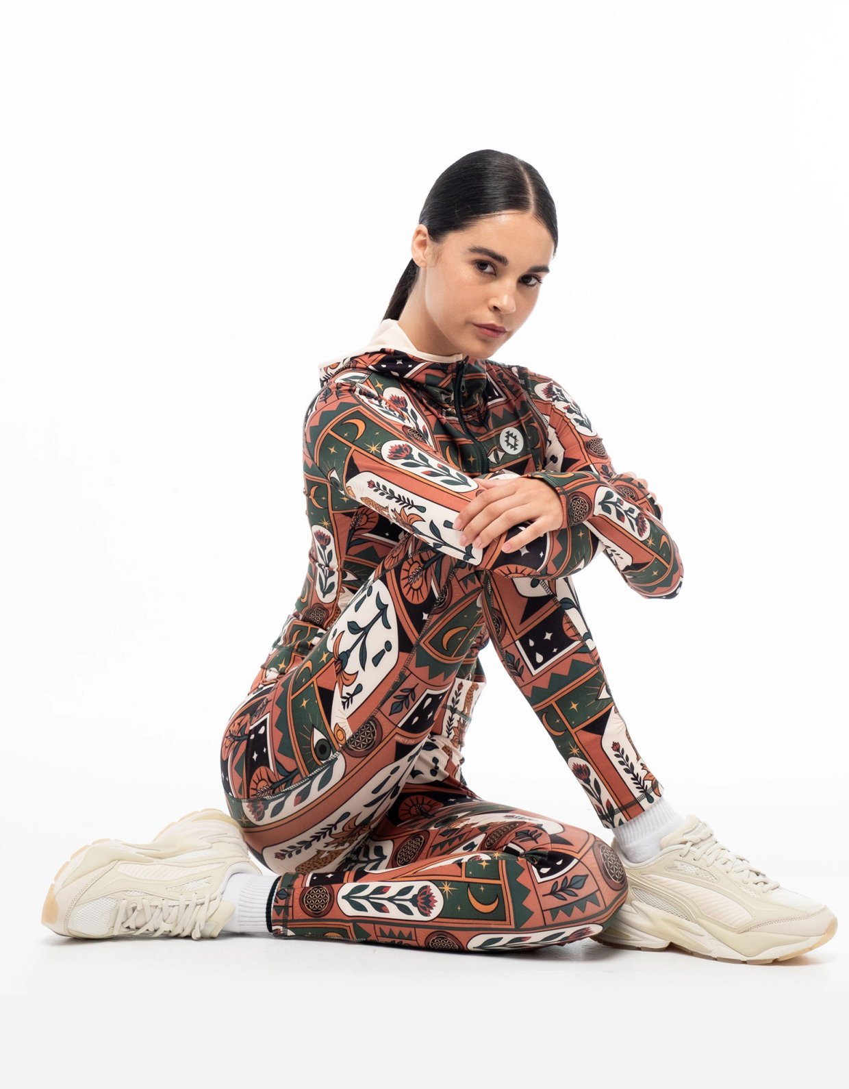 Peace and Chaos Mystic bloom sports leggings