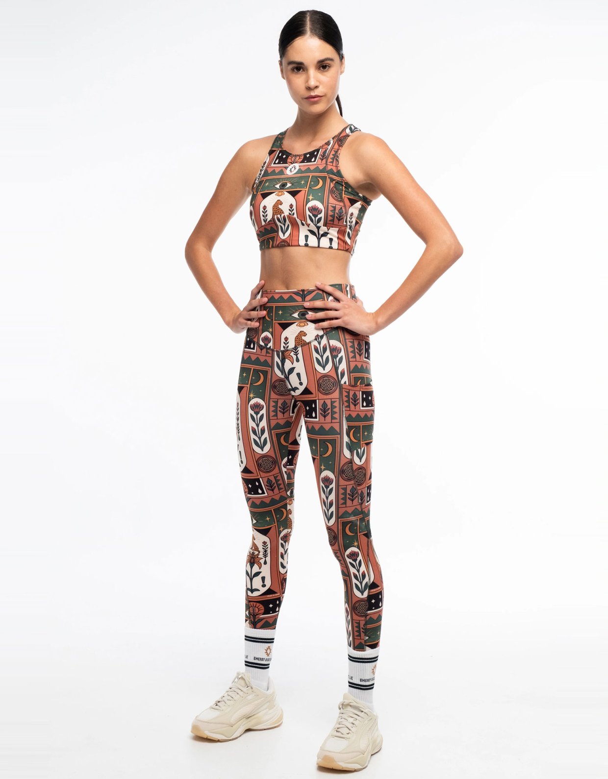 Peace and Chaos Mystic bloom sports leggings