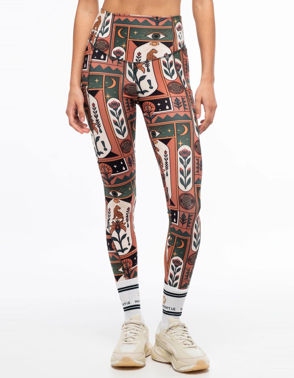 Peace and Chaos Mystic bloom sports leggings