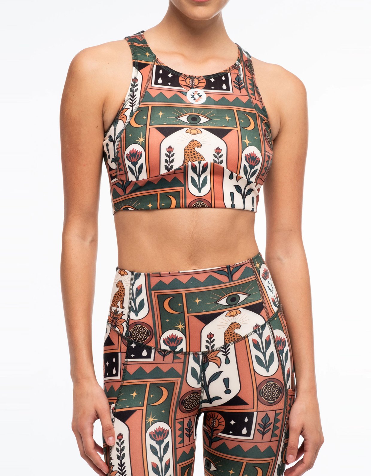 Peace and Chaos Mystic bloom sports top