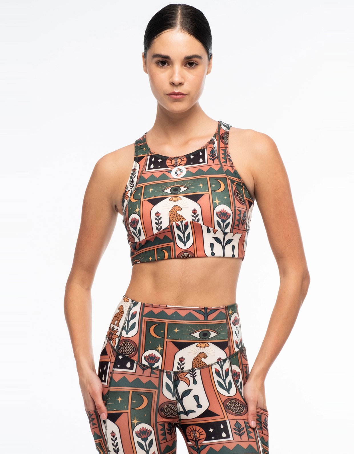 Peace and Chaos Mystic bloom sports top
