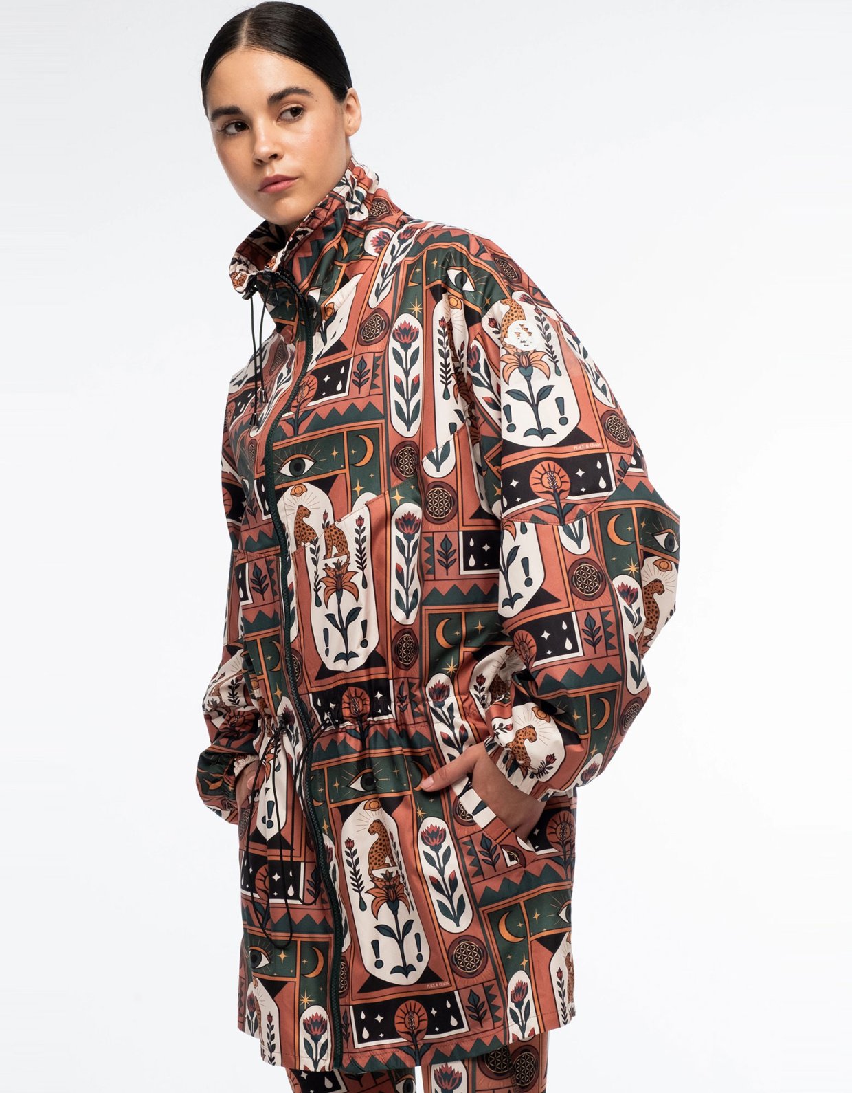 Peace and Chaos Mystic bloom track jacket