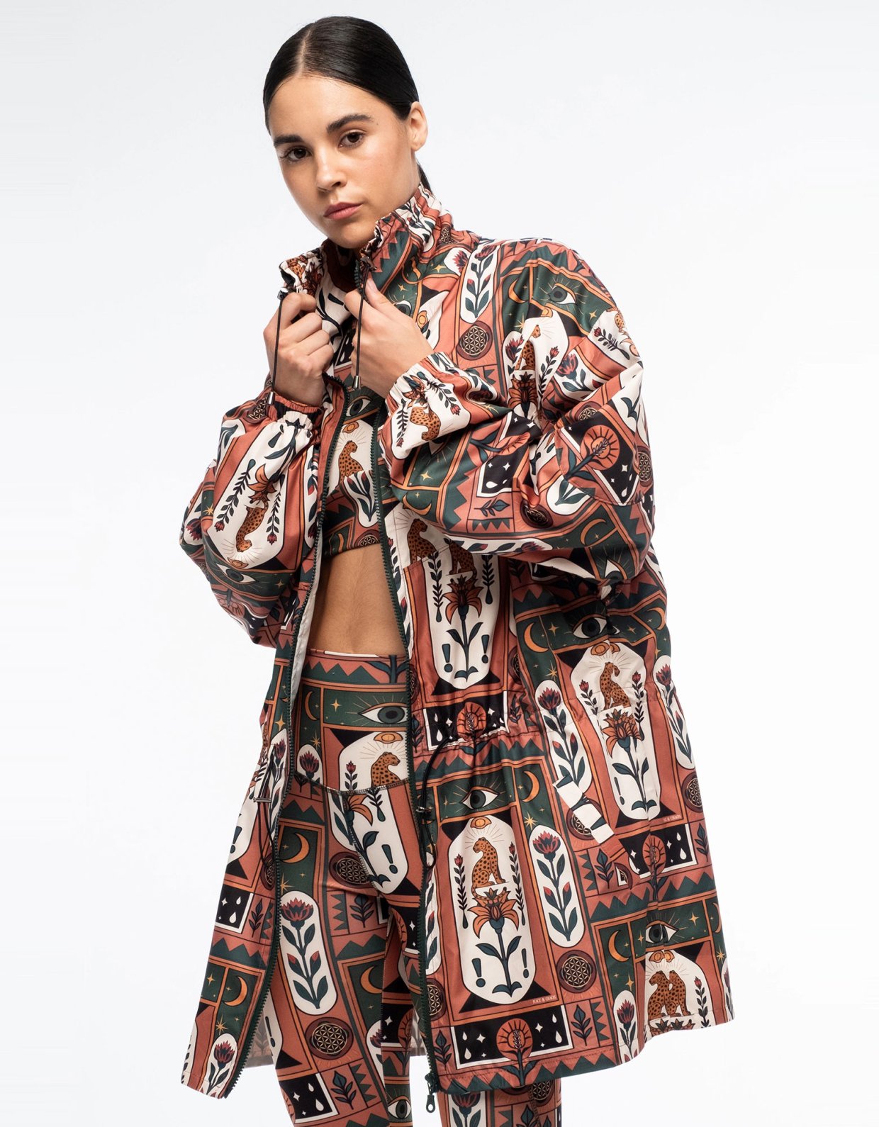 Peace and Chaos Mystic bloom track jacket