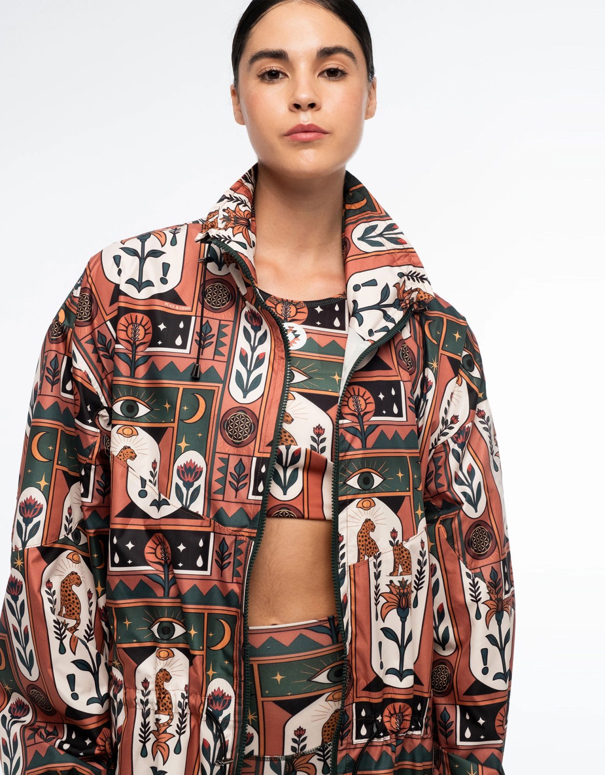 Peace and Chaos Mystic bloom track jacket