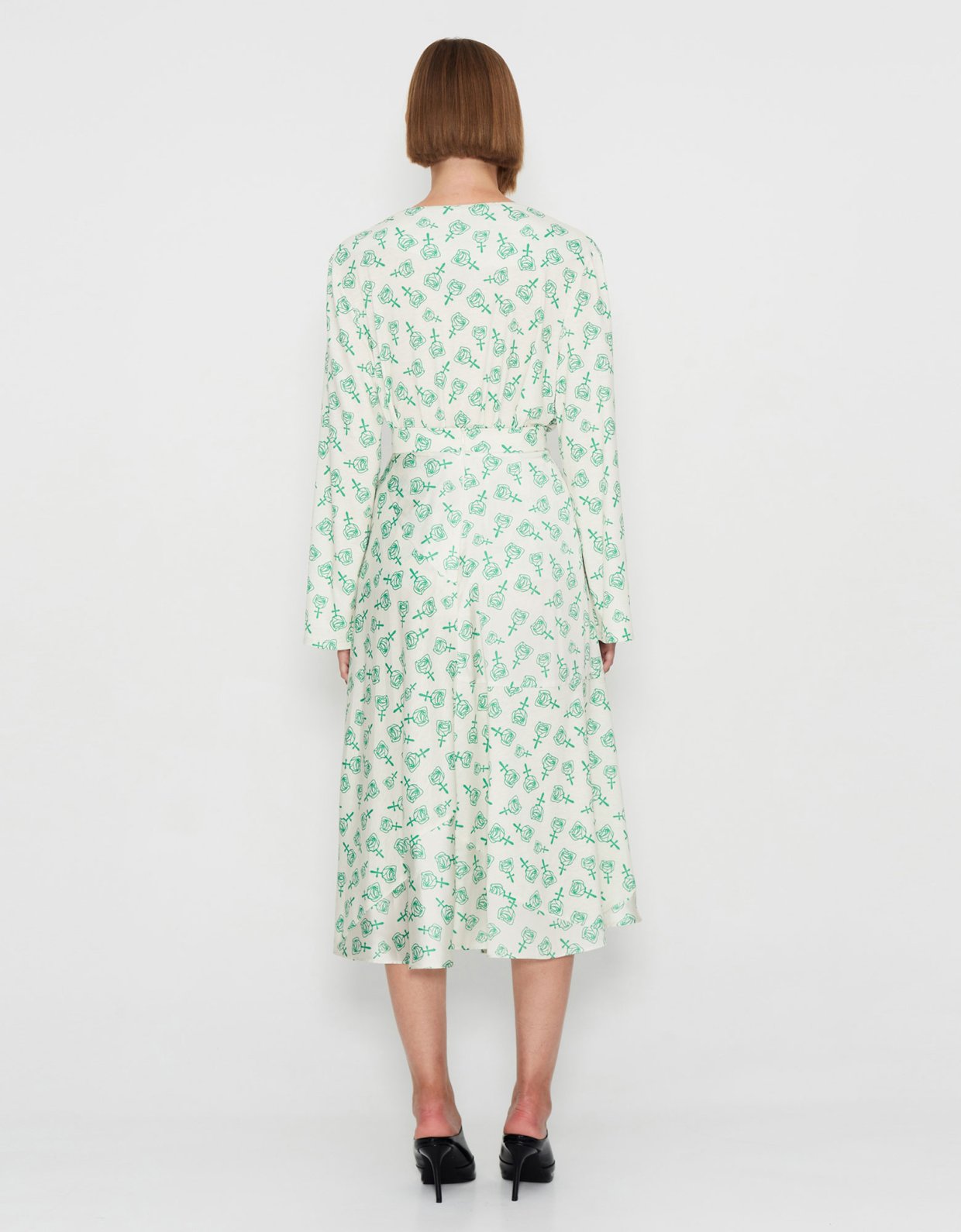 Nadia Rapti Roses of faith skirt off white