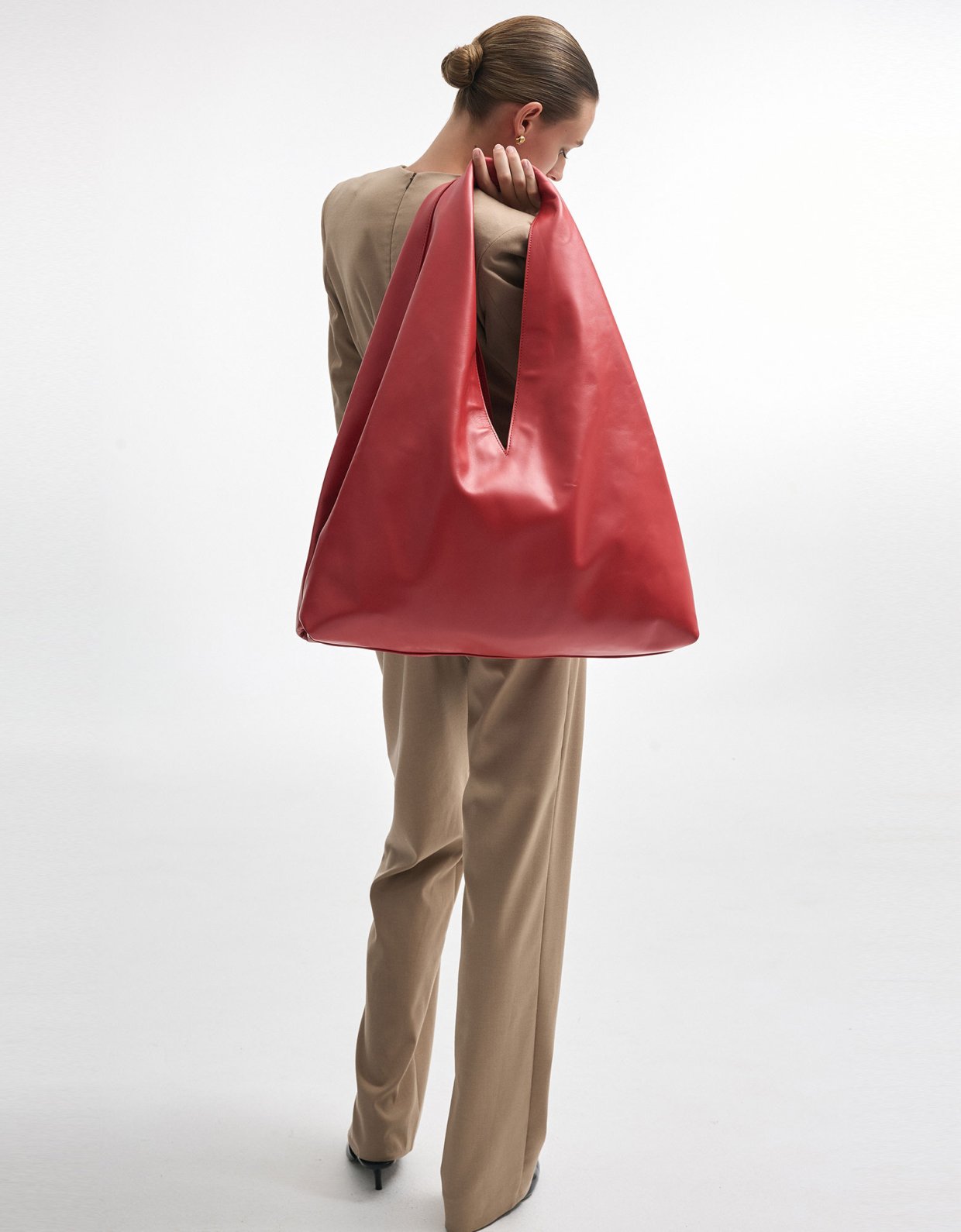 Nadia Rapti Sin leather bag red