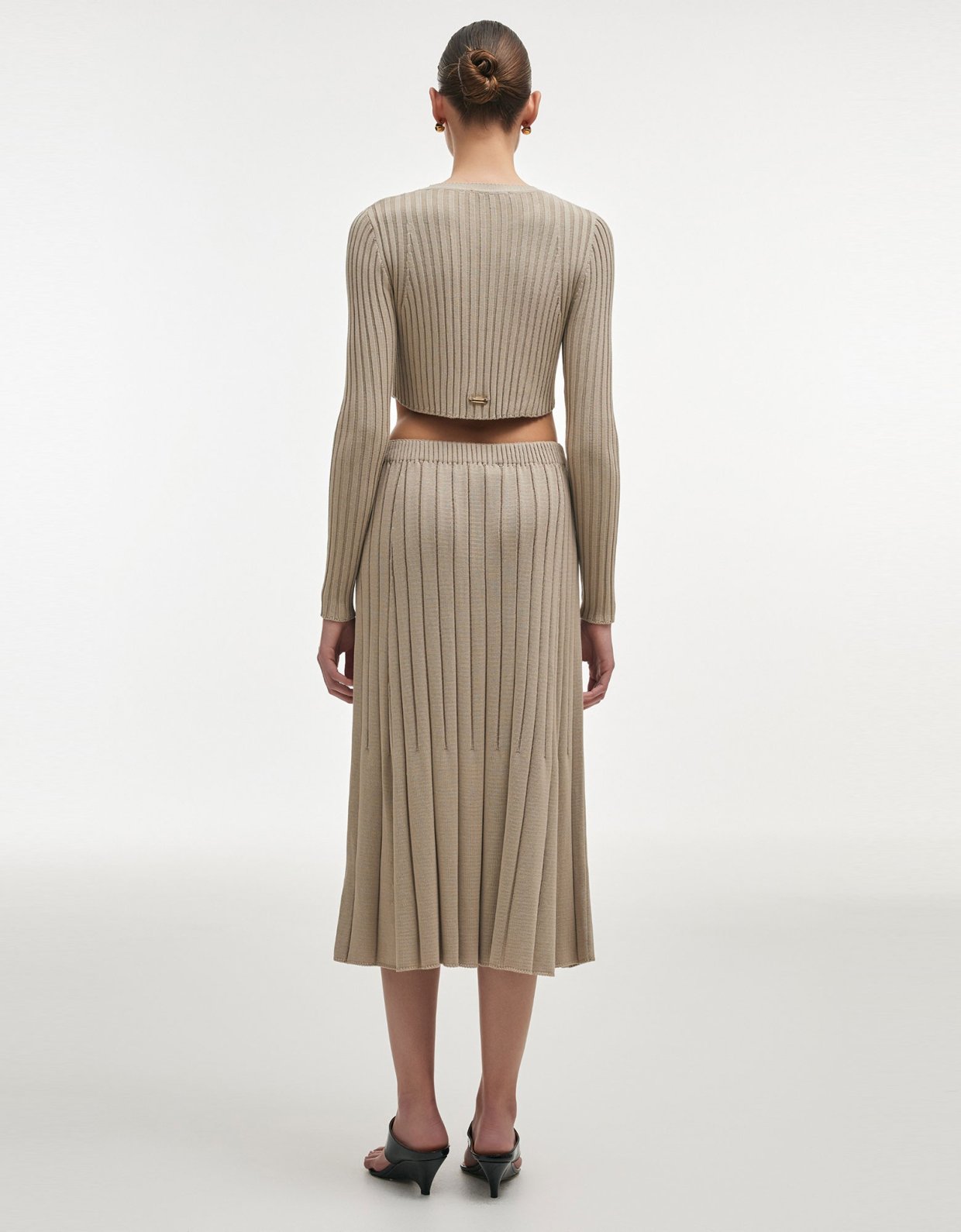 Nadia Rapti Femme knitted skirt greige