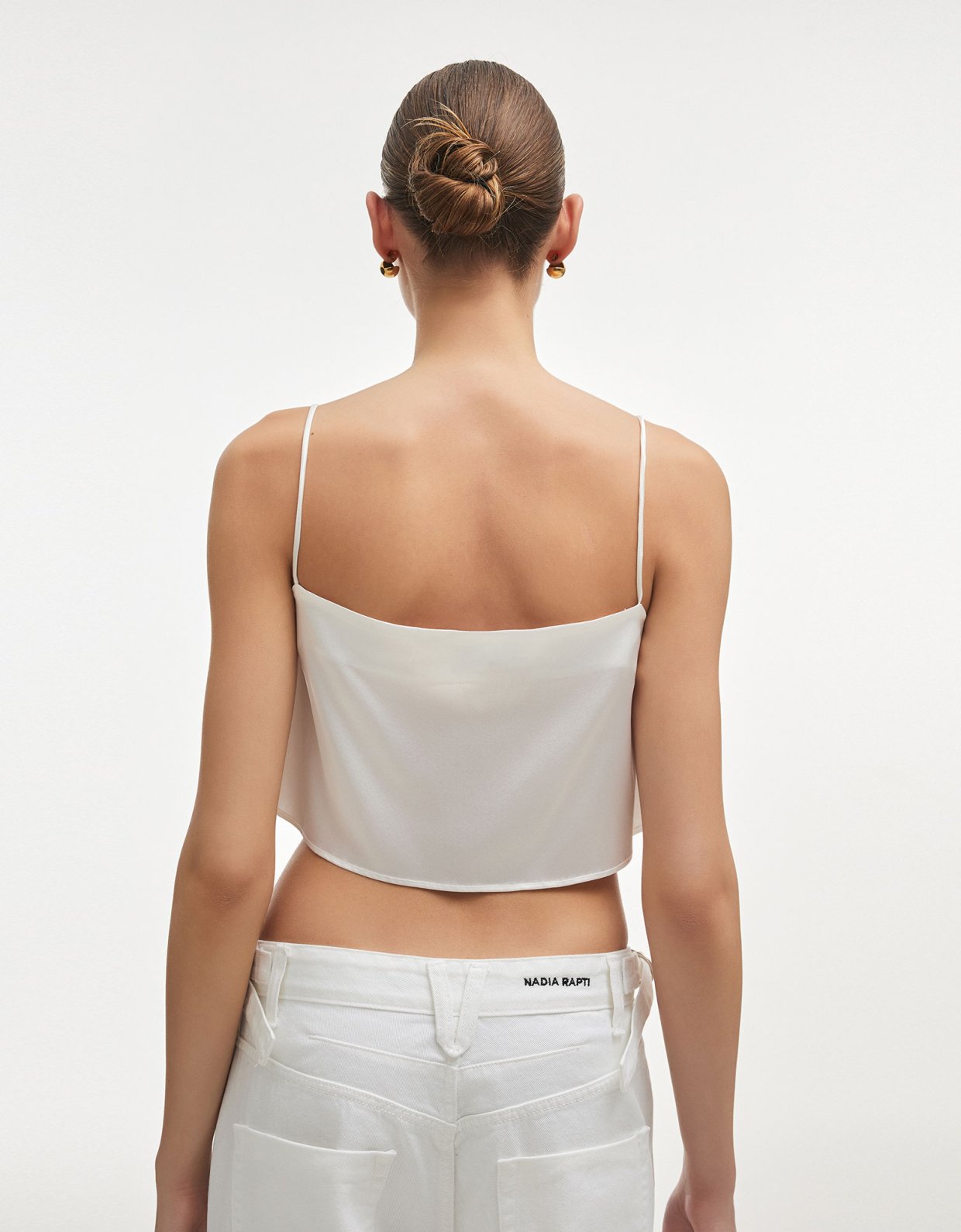 Nadia Rapti Naia crop top white