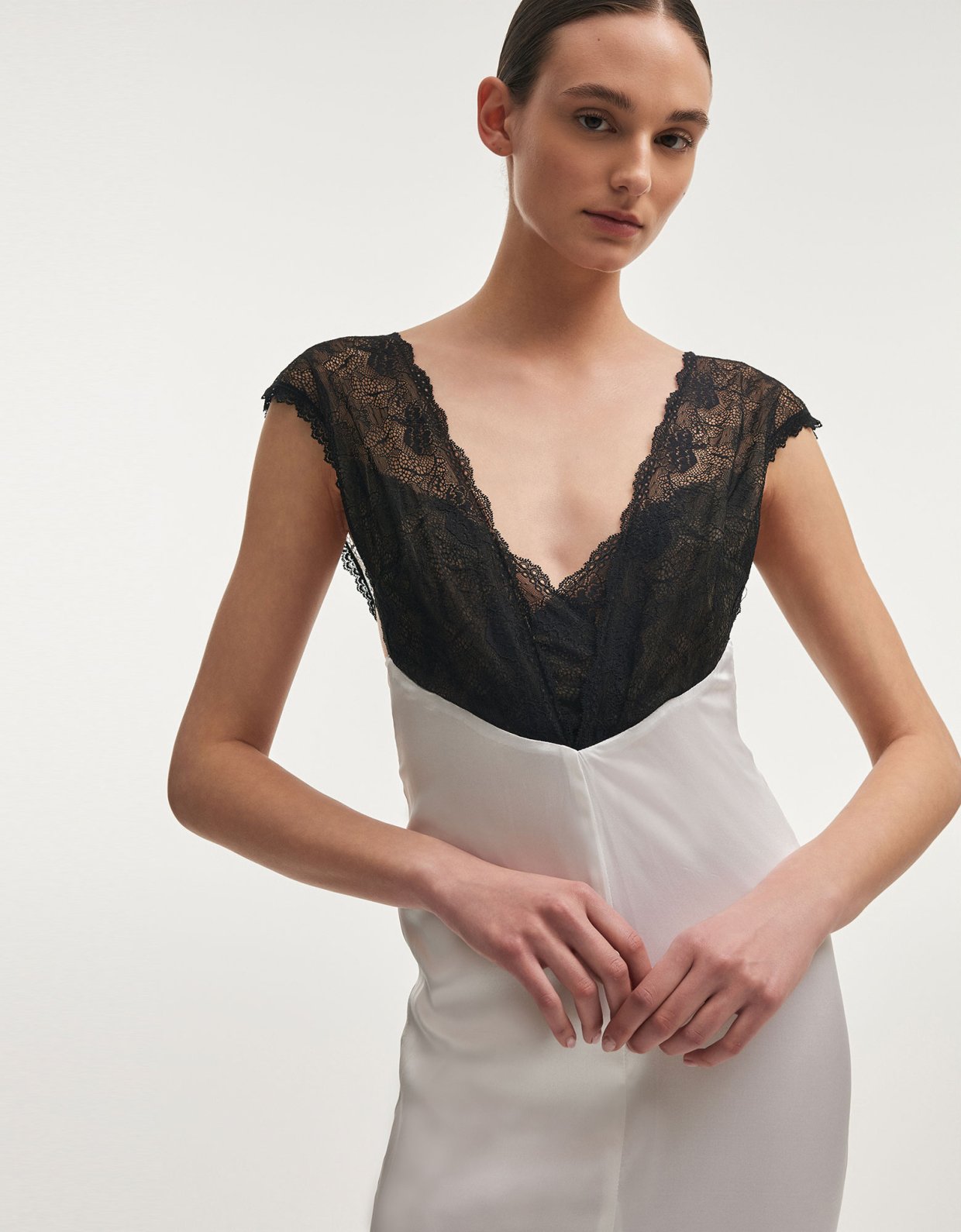 Nadia Rapti Naia midi dress white