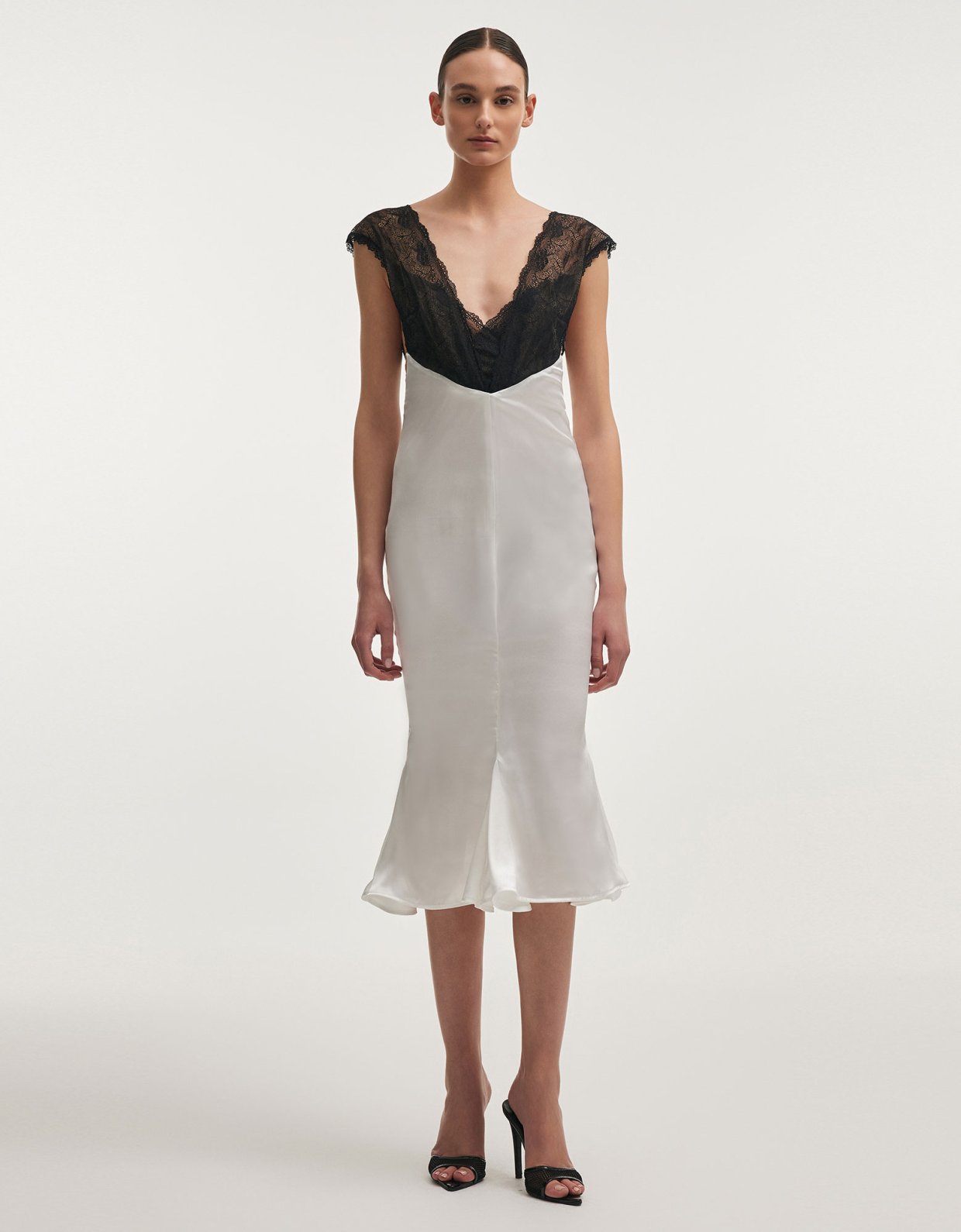 Nadia Rapti Naia midi dress white