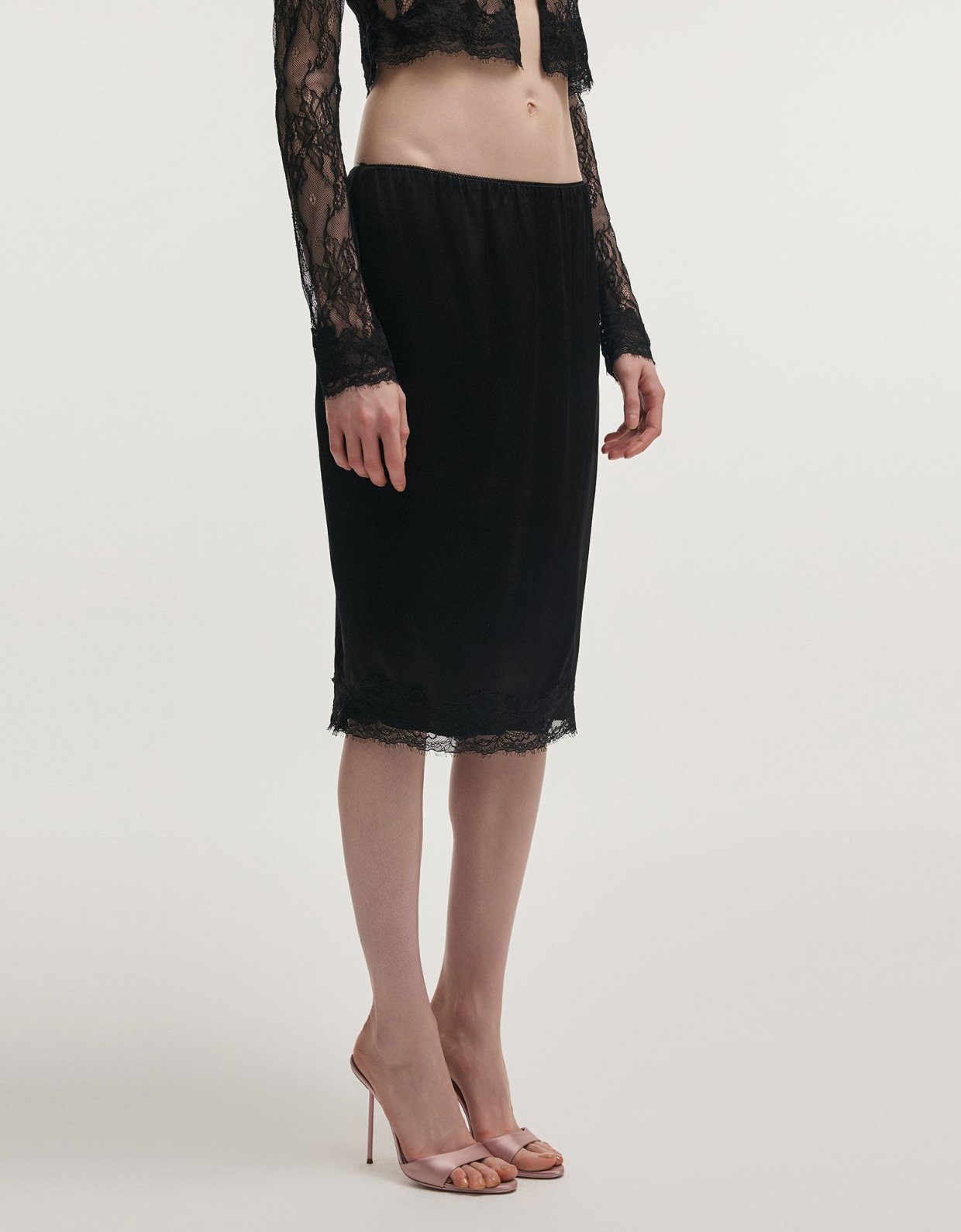 Nadia Rapti Naia midi skirt black