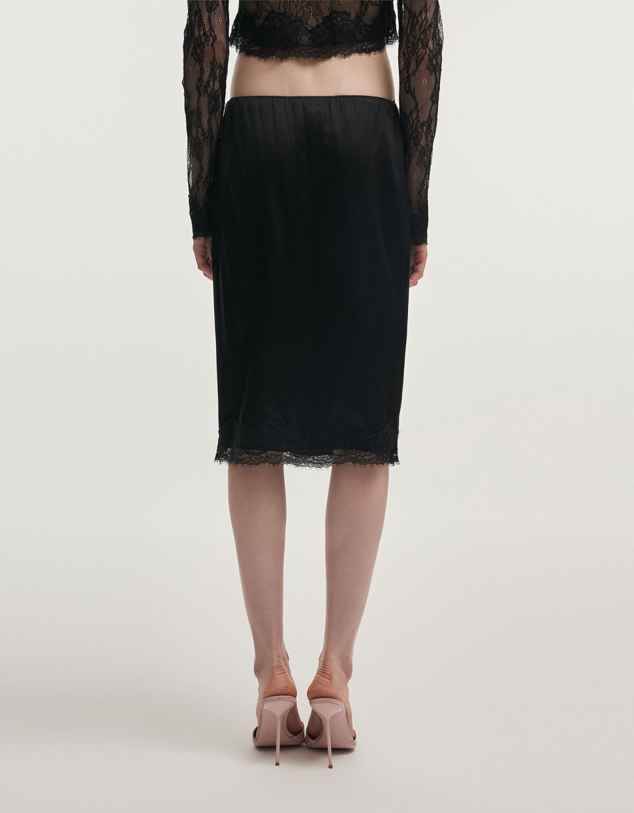 Nadia Rapti Naia midi skirt black