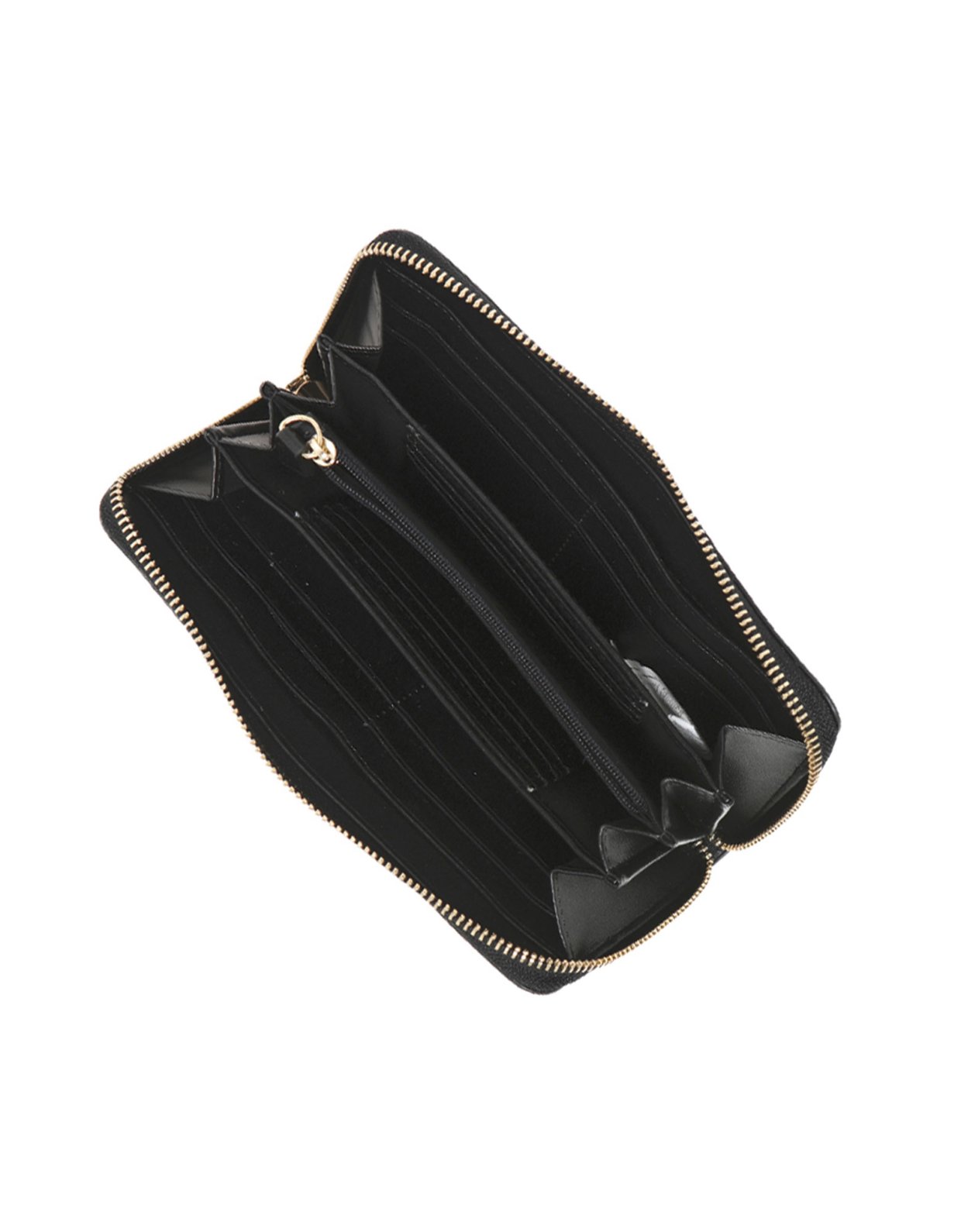 By Byblos Naos zip around wallet black