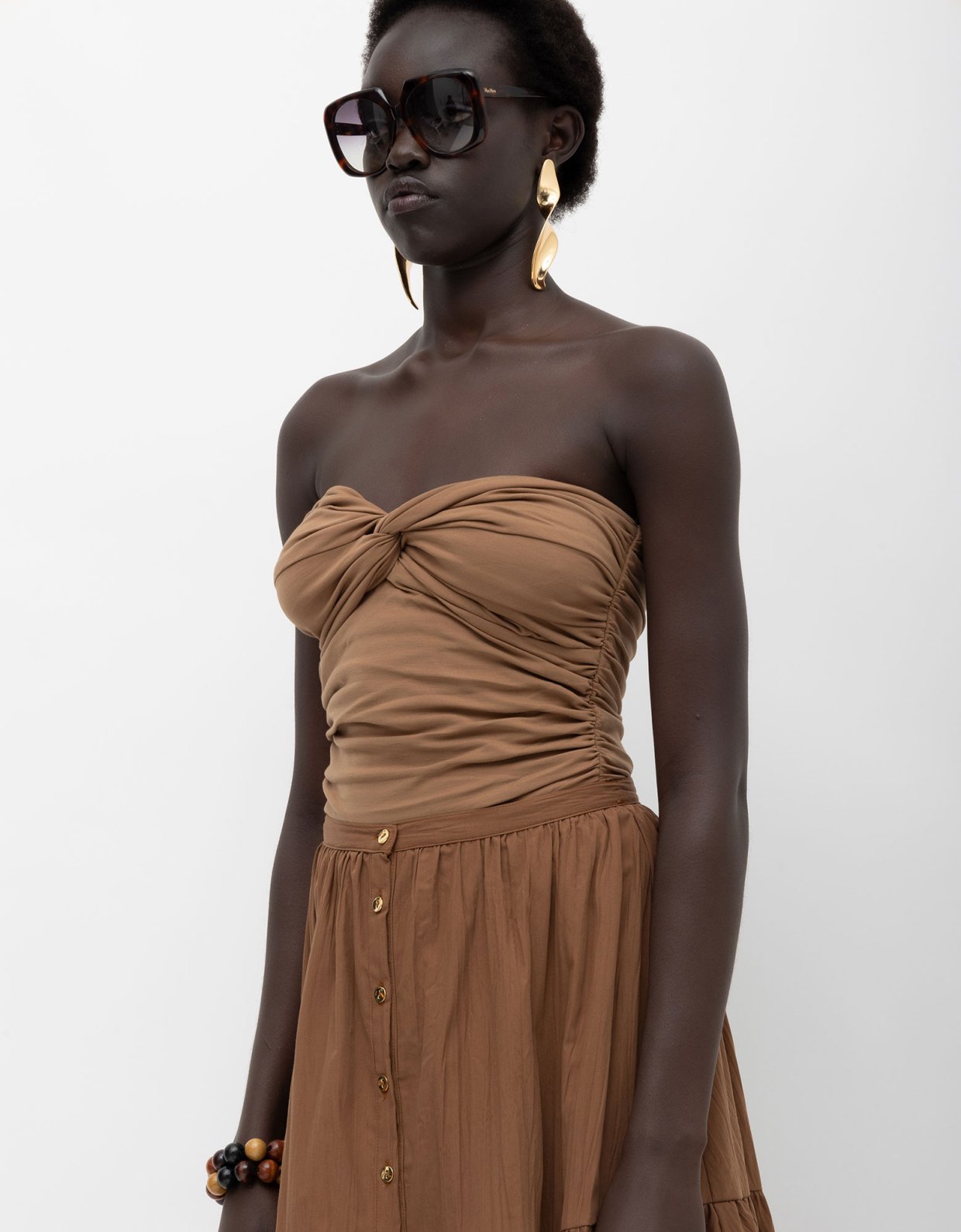 Mallory the label Nile top brown