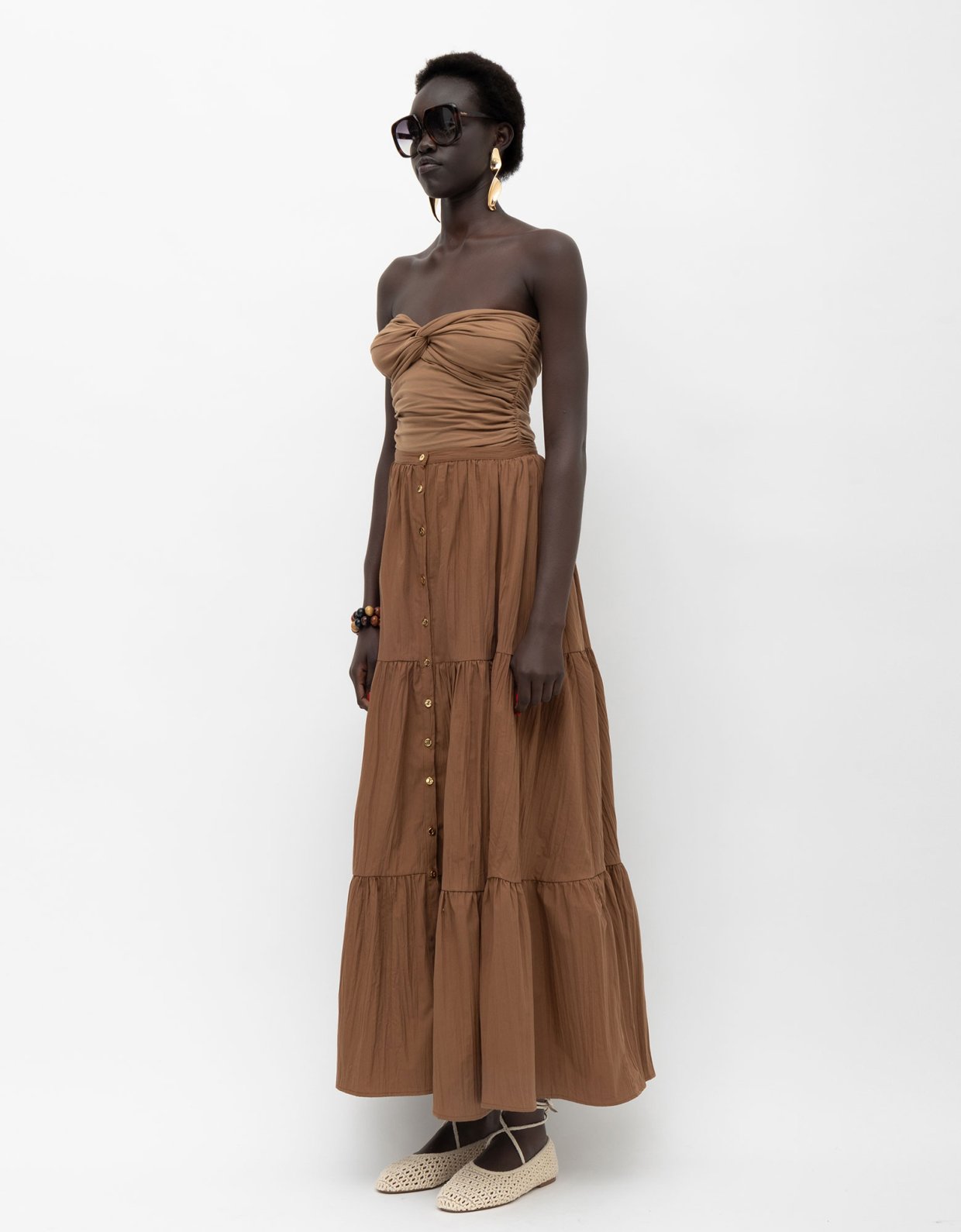 Mallory the label Nile top brown