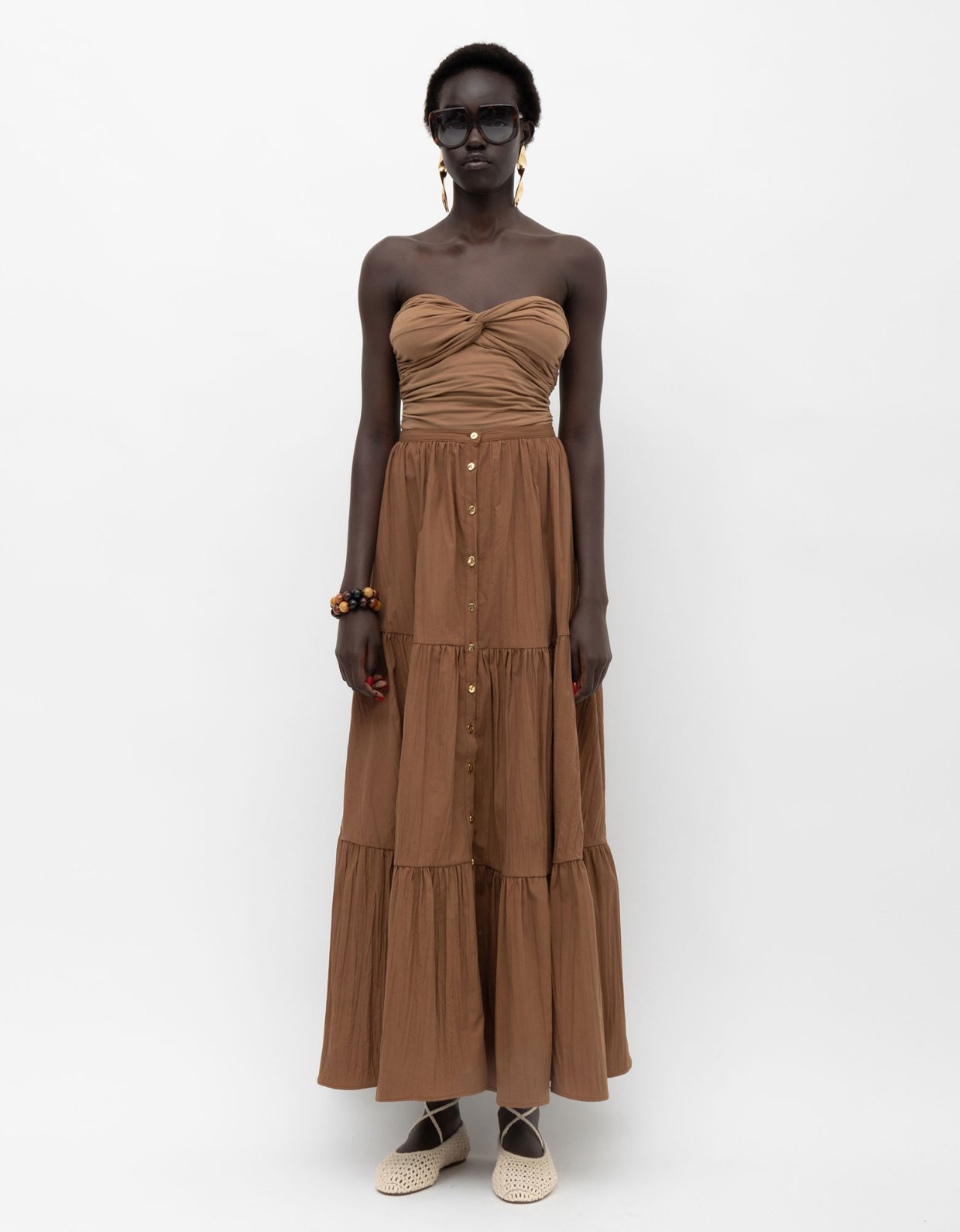 Mallory the label Nile top brown