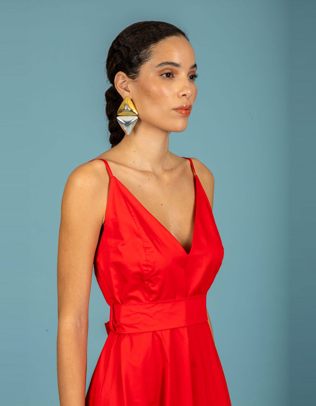Chaton Nina dress coral