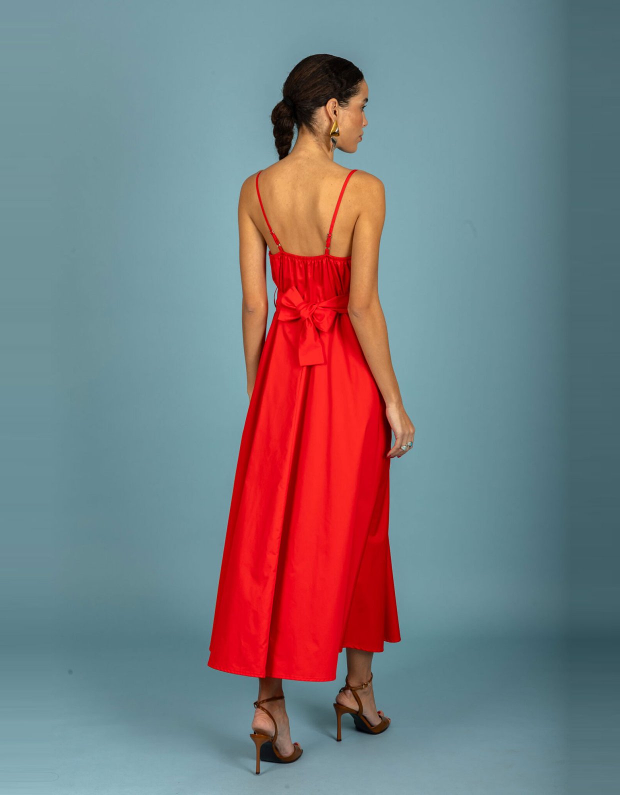 Chaton Nina dress coral