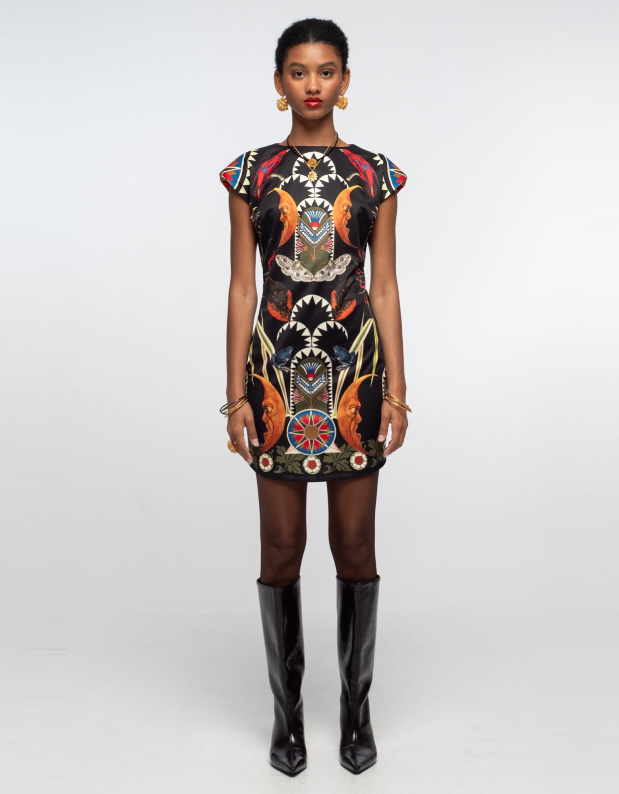 Peace and Chaos Nocturnal bodycon dress