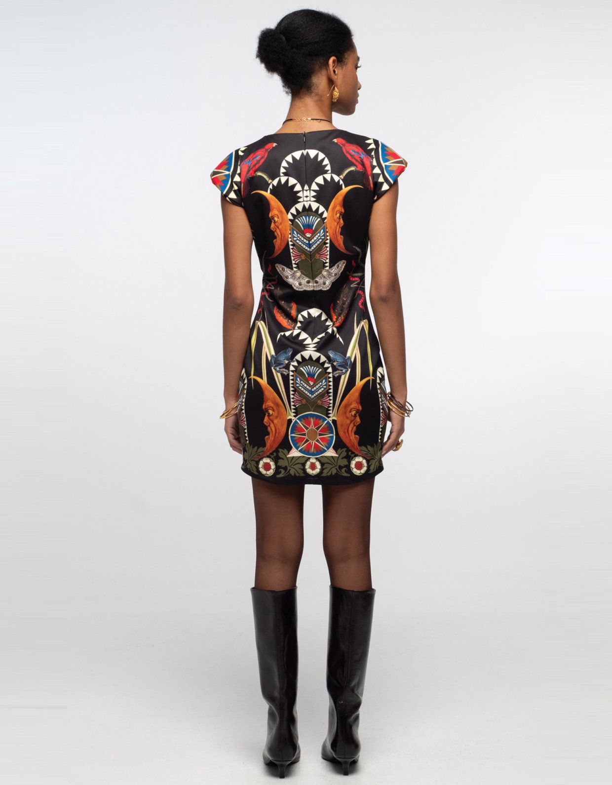 Peace and Chaos Nocturnal bodycon dress