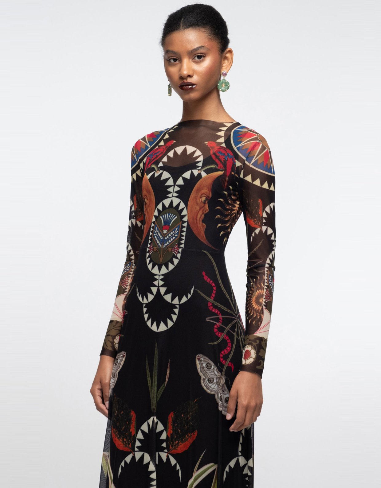 Peace and Chaos Nocturnal long mesh dress