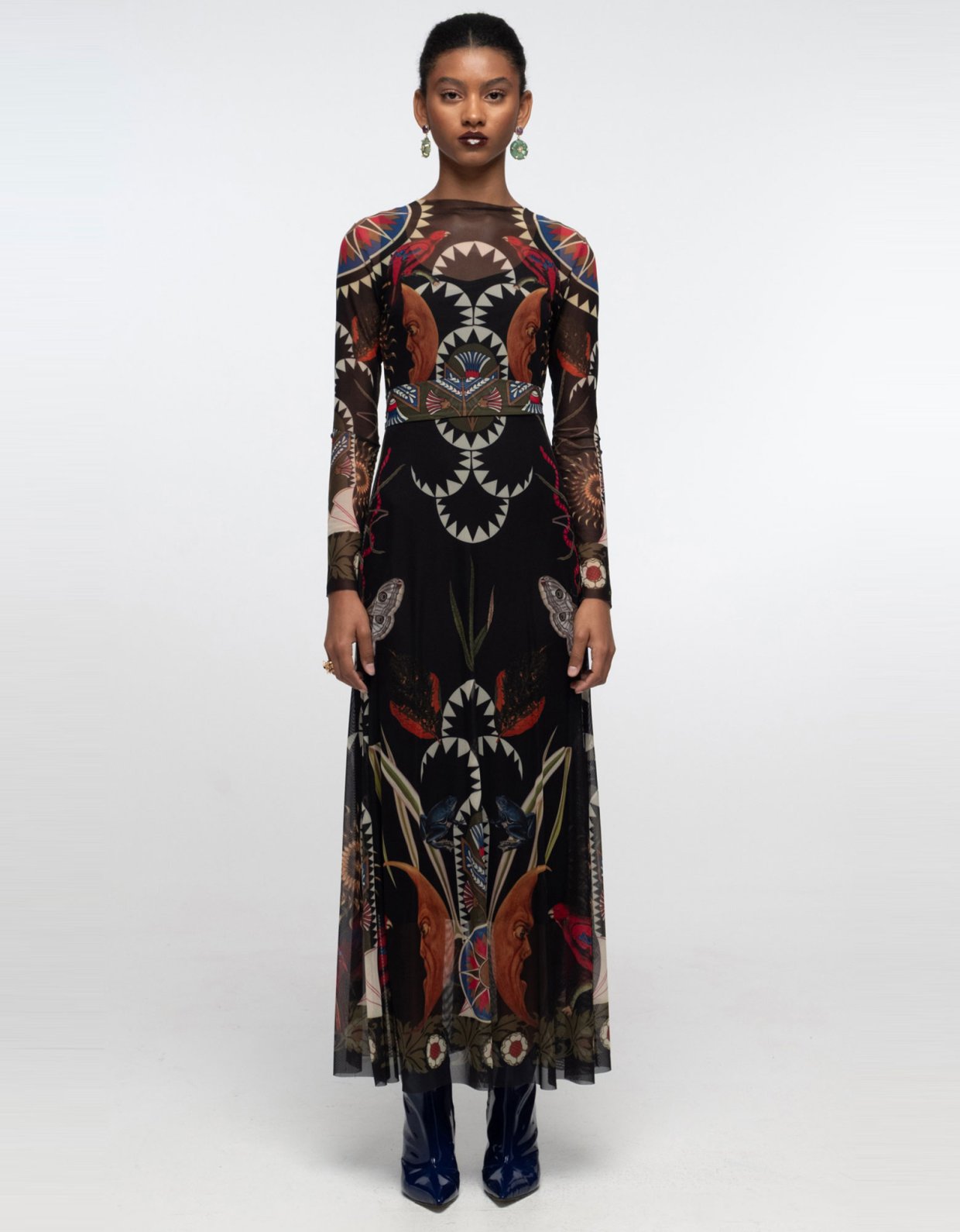 Peace and Chaos Nocturnal long mesh dress