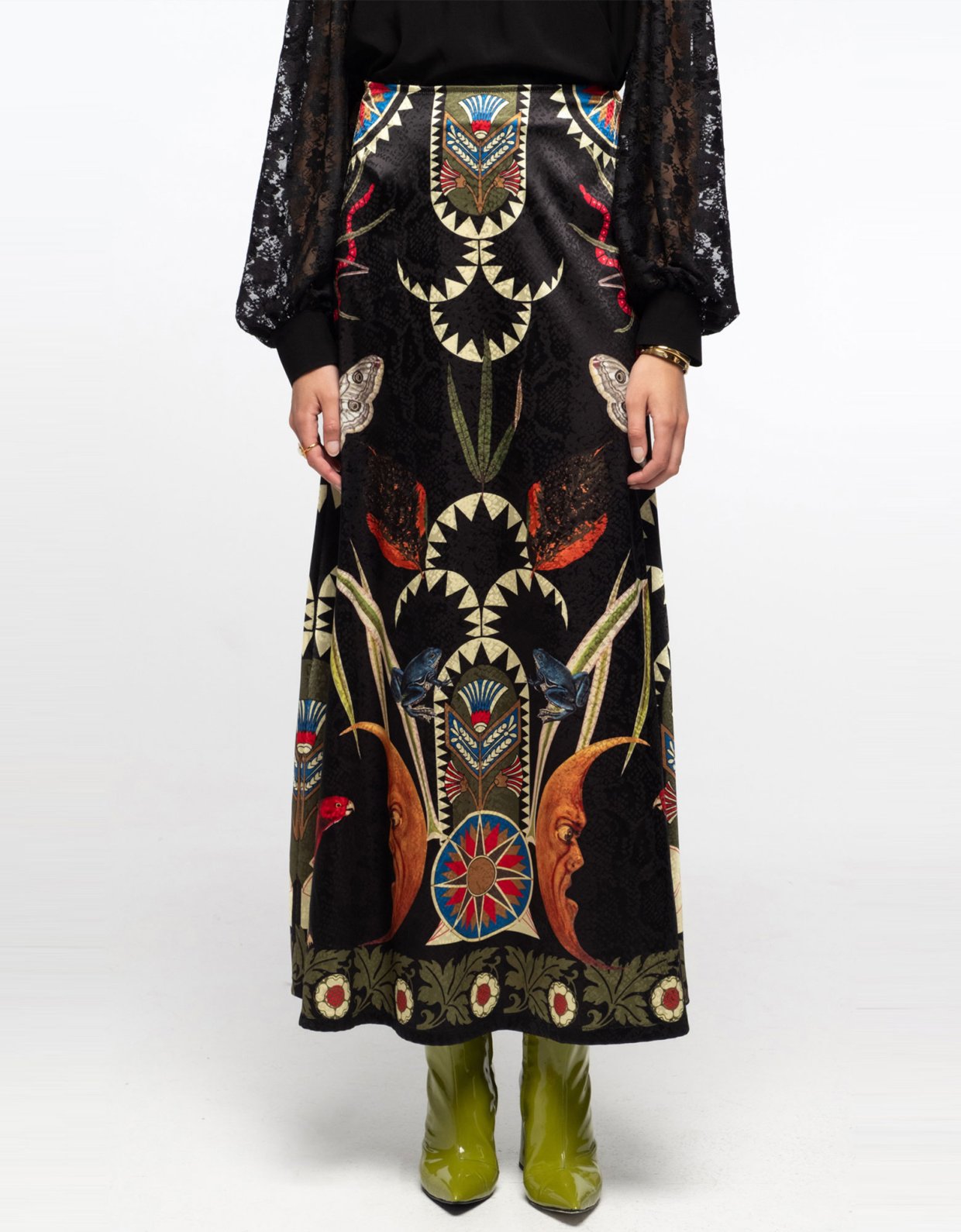 Peace and Chaos Nocturnal long skirt
