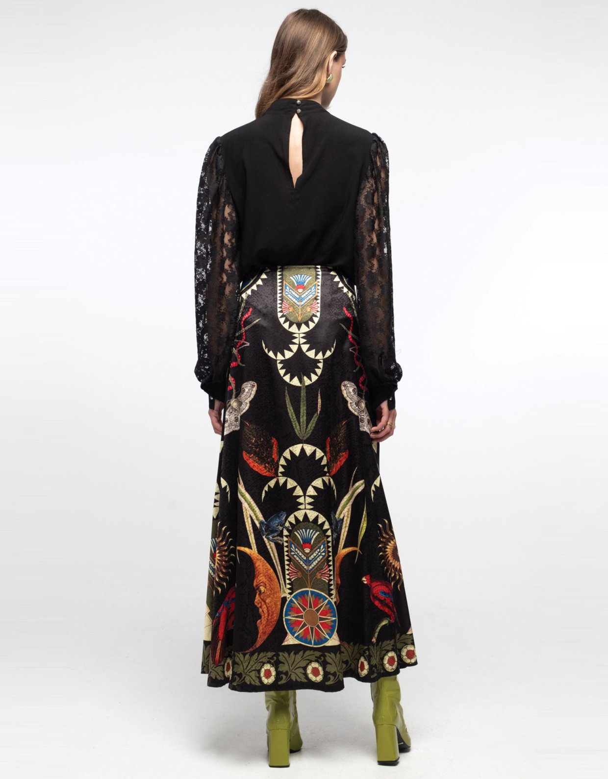 Peace and Chaos Nocturnal long skirt