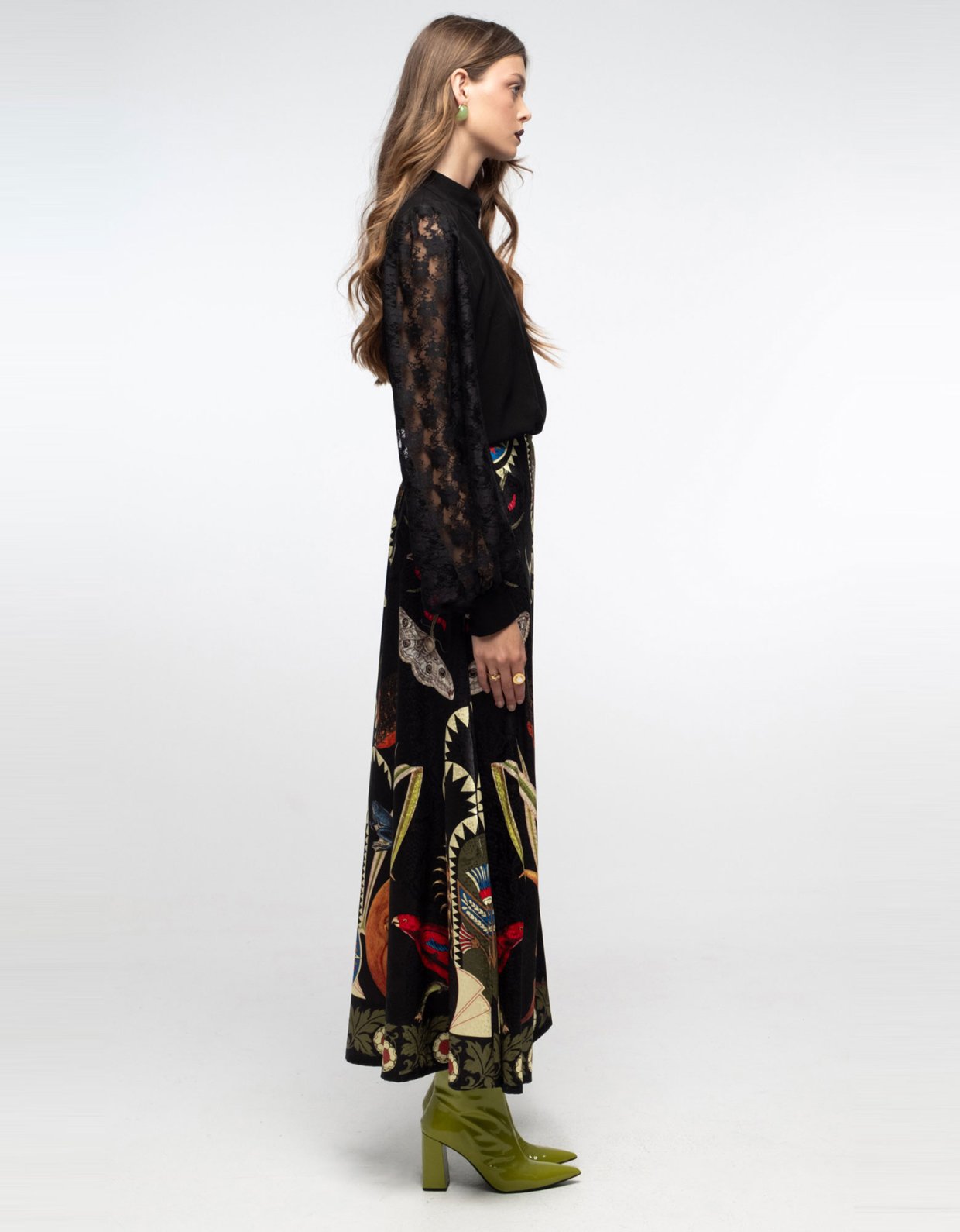 Peace and Chaos Nocturnal long skirt