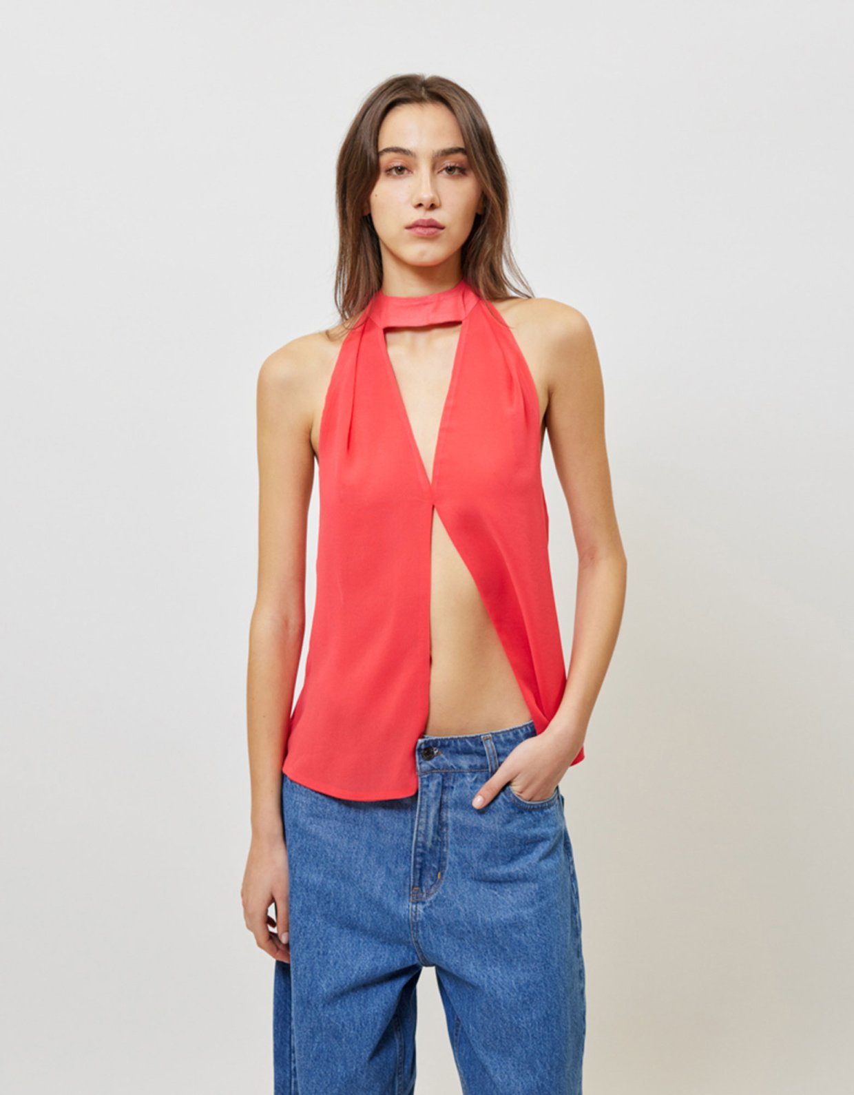 Sunset go Noemi top red