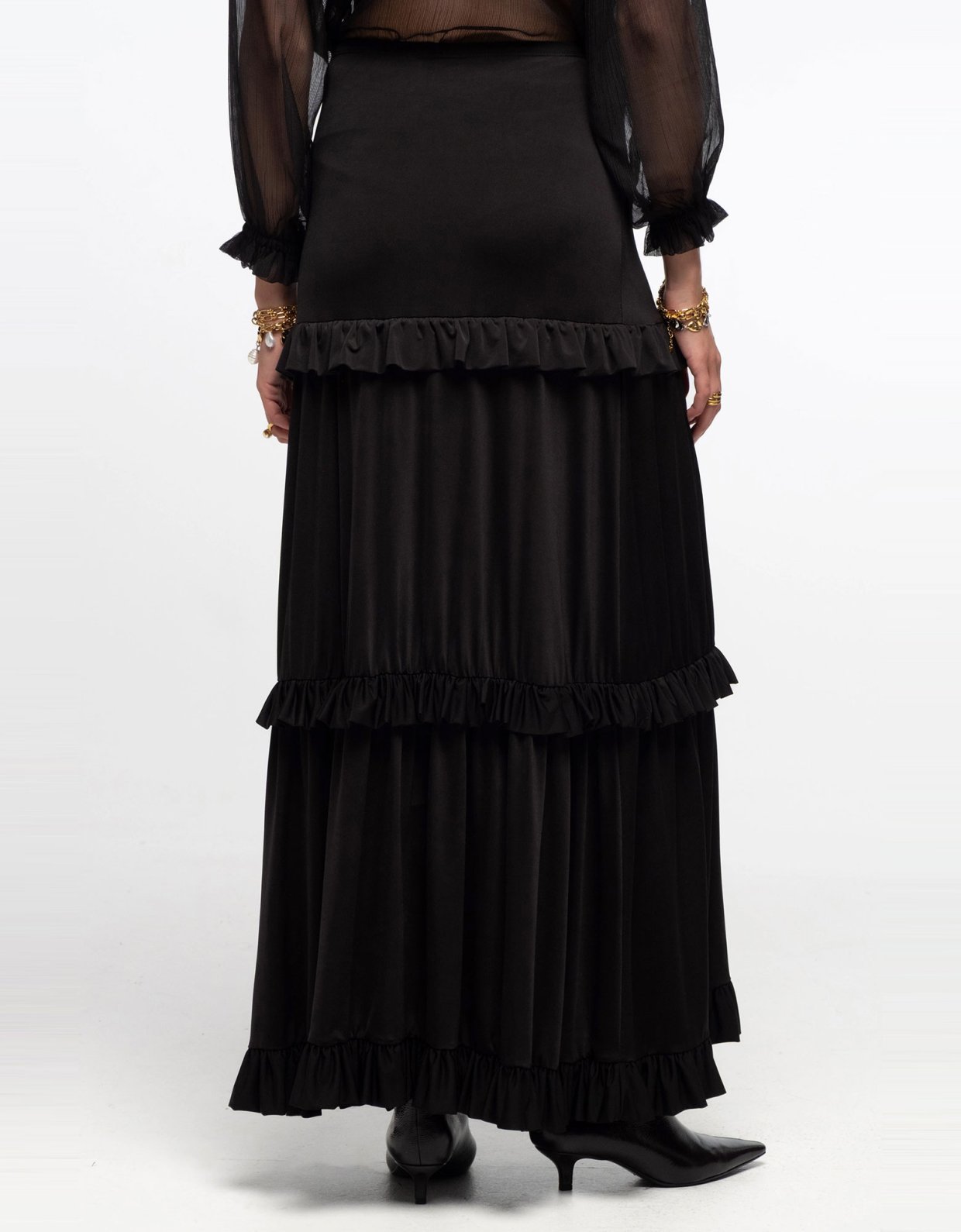 Peace and Chaos Noir long skirt