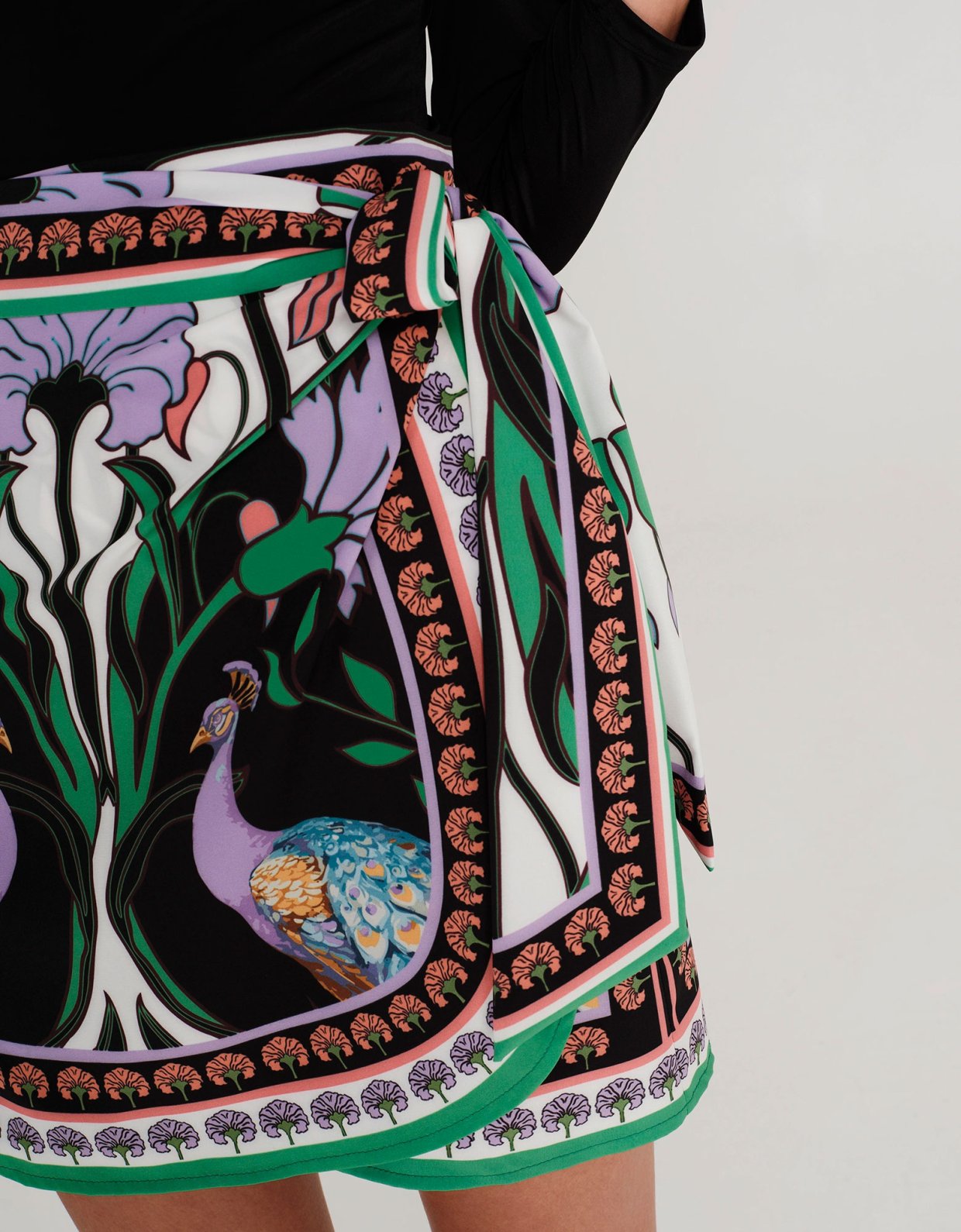 Peace and Chaos Nostalgia mini wrap skirt