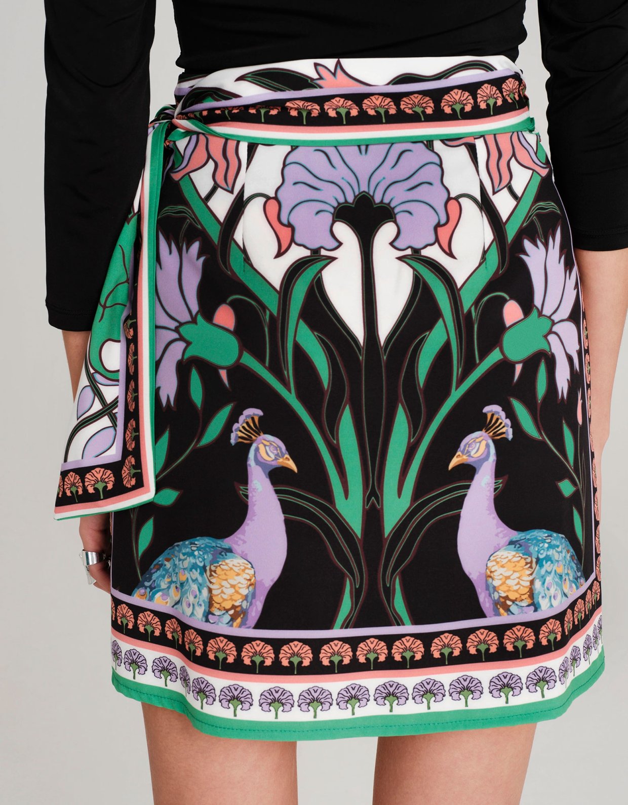 Peace and Chaos Nostalgia mini wrap skirt